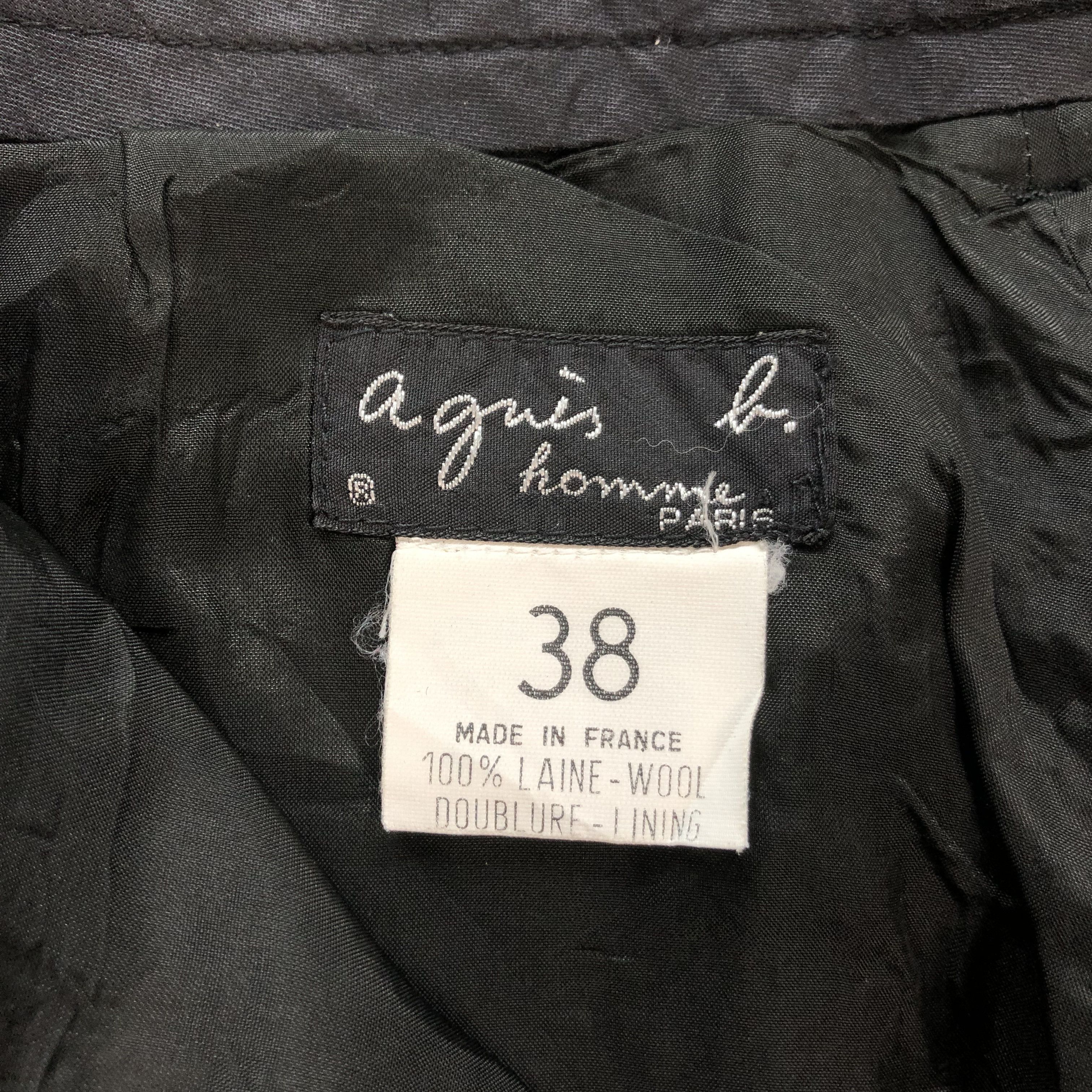 agnes b. AGNES B HOMME PARIS WOOL TROUSERS #6820-89 Size US 30 / EU 46 - 6 Thumbnail