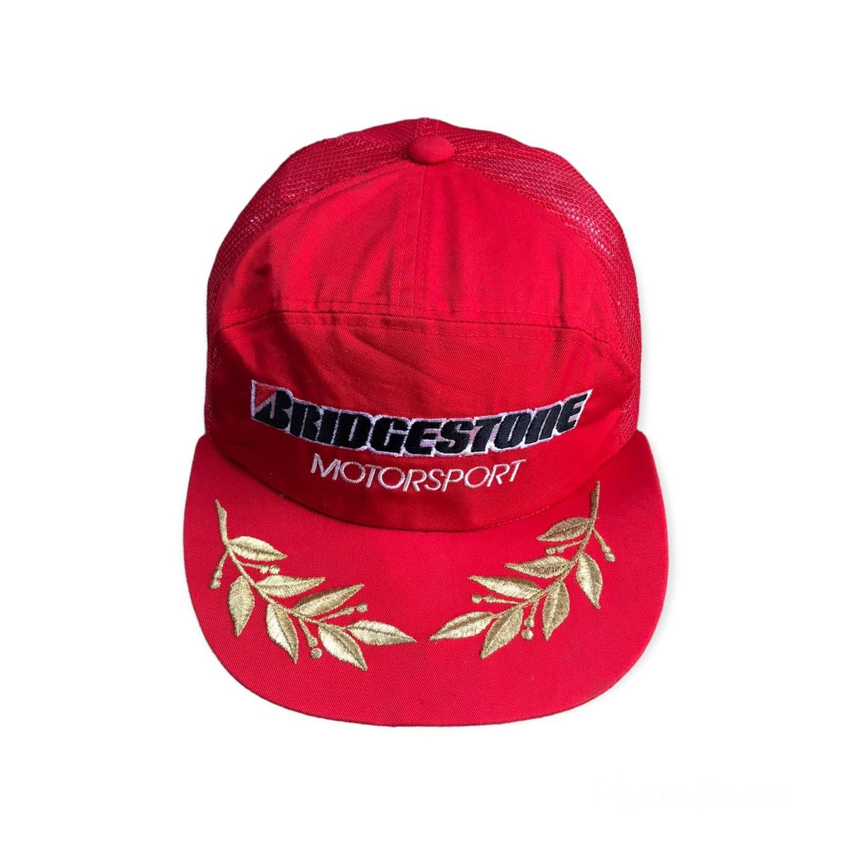 image of Racing x Retro Hat Vintage Bridgestone Motorsport Podium Hat Cap in Red, Men's