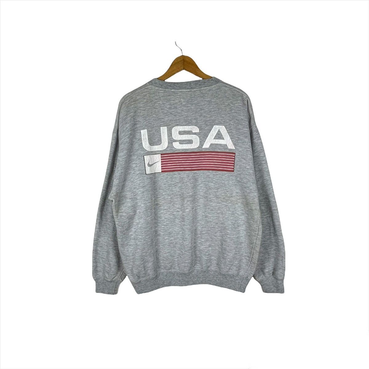 Nike vintage nike swoosh usa jumper pullover sweatshirt Size US L / EU 52-54 / 3 - 1 Thumbnail