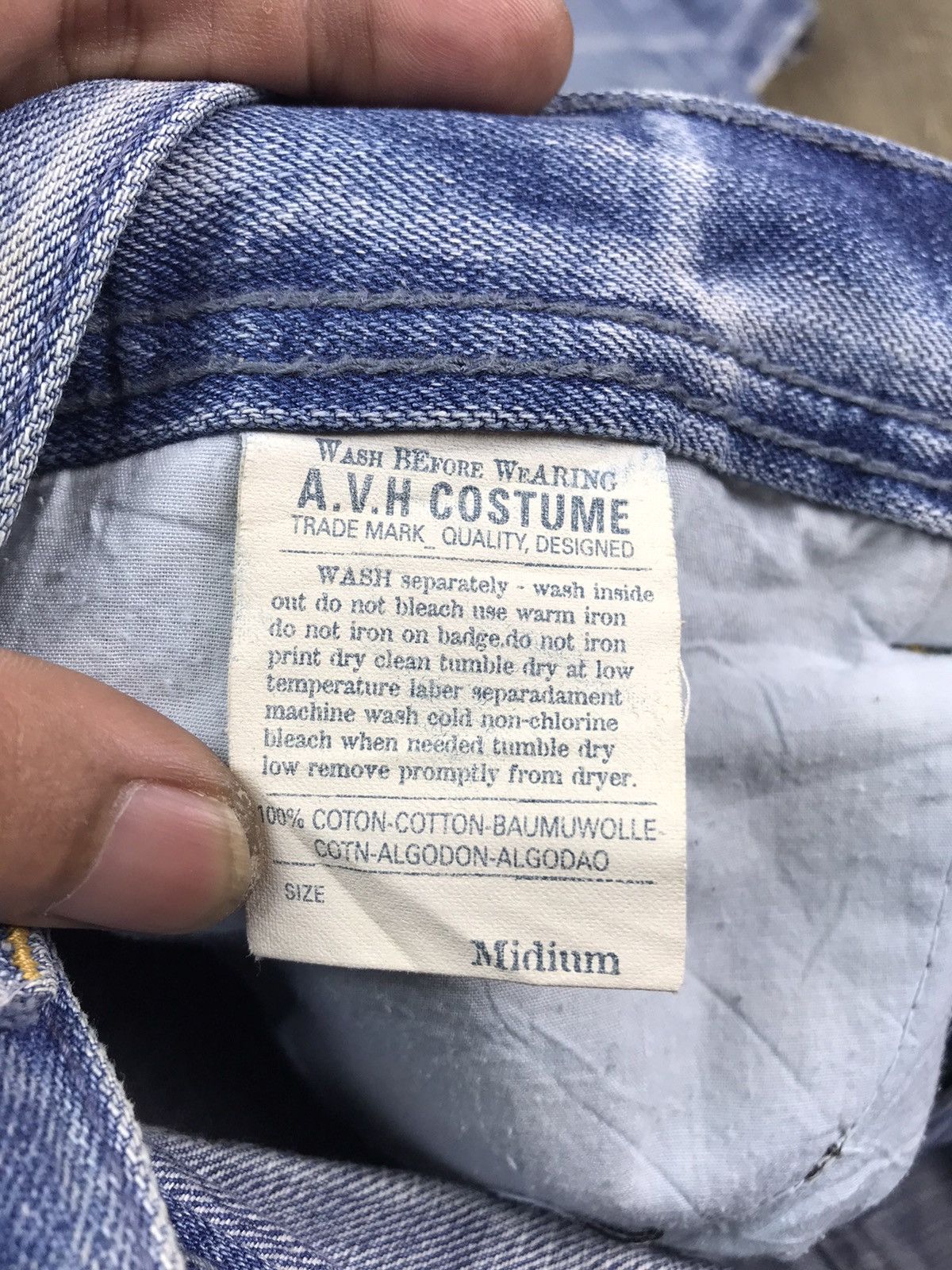 Other AUTHENTIC A.V.H COSTUME DIGGITTY JEANS Size US 34 / EU 50 - 11 Thumbnail