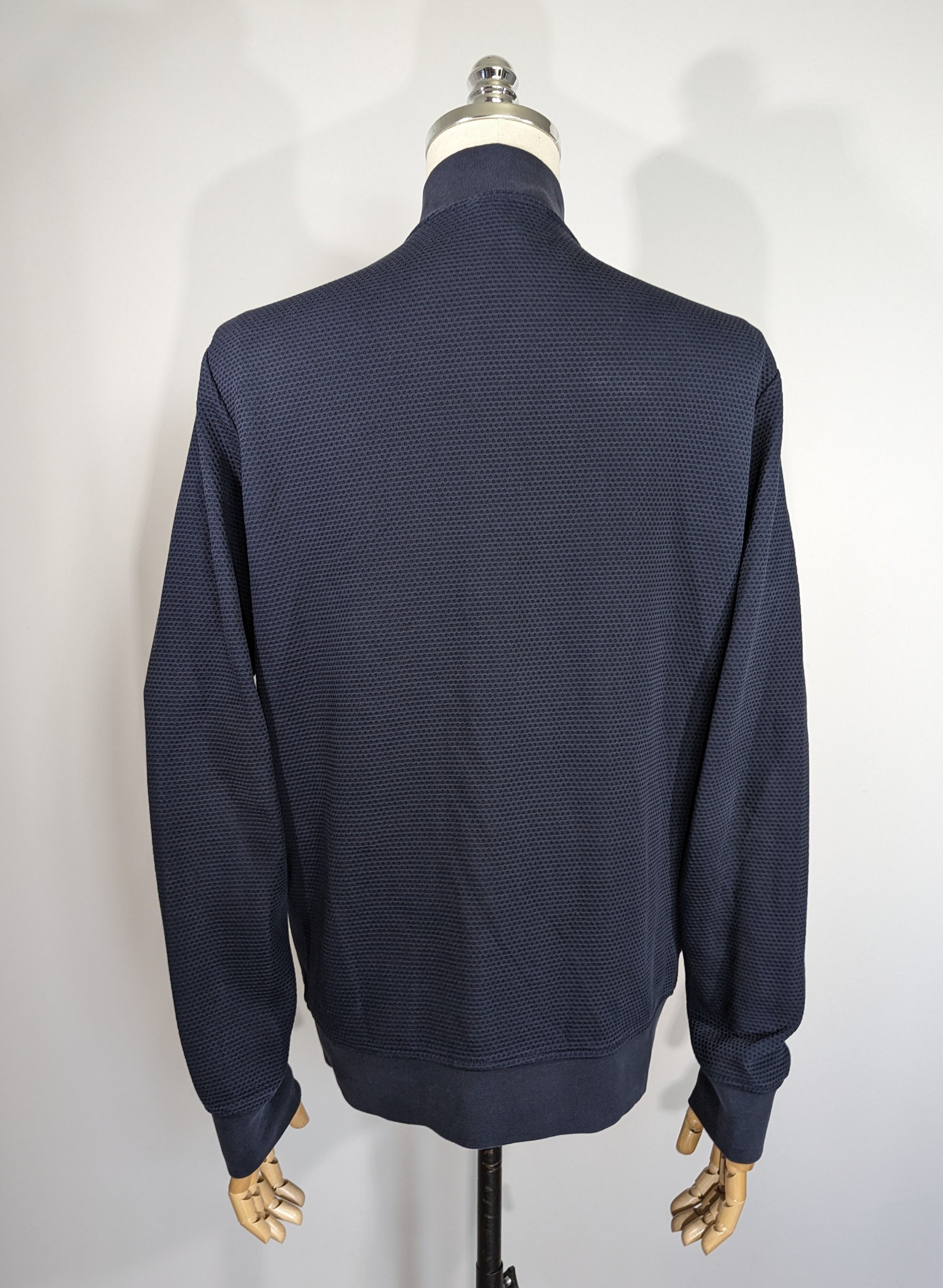Armani Armani Jeans Men's Zip Knitted Sweater XL Navy Luxury Brand Size US XL / EU 56 / 4 - 21 Thumbnail