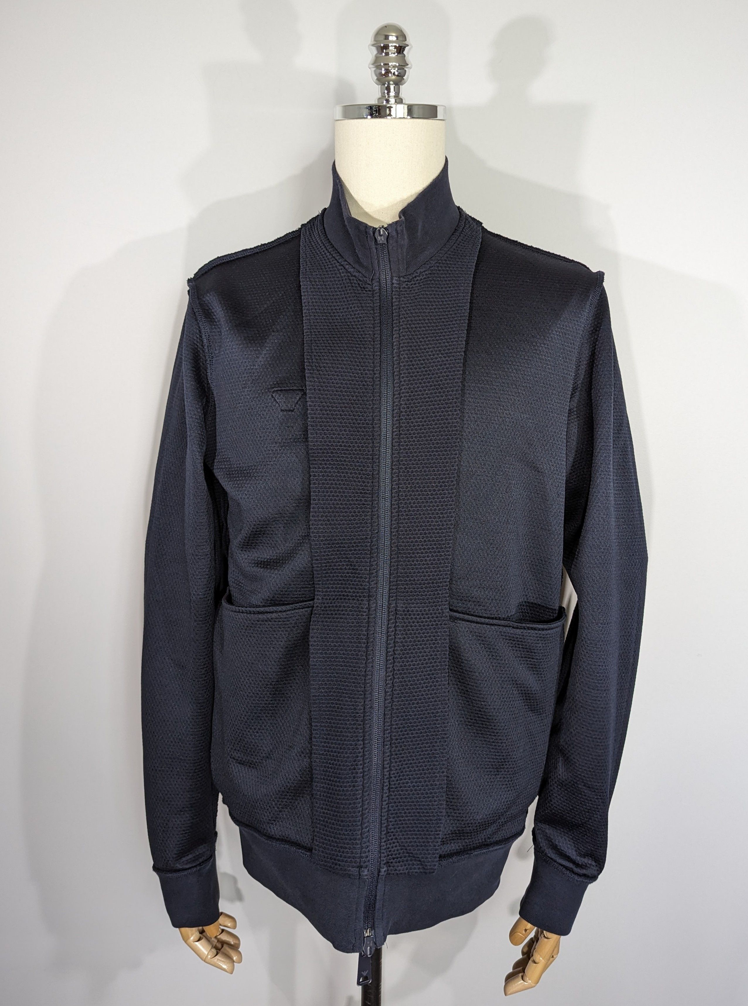 Armani Armani Jeans Men's Zip Knitted Sweater XL Navy Luxury Brand Size US XL / EU 56 / 4 - 25 Thumbnail