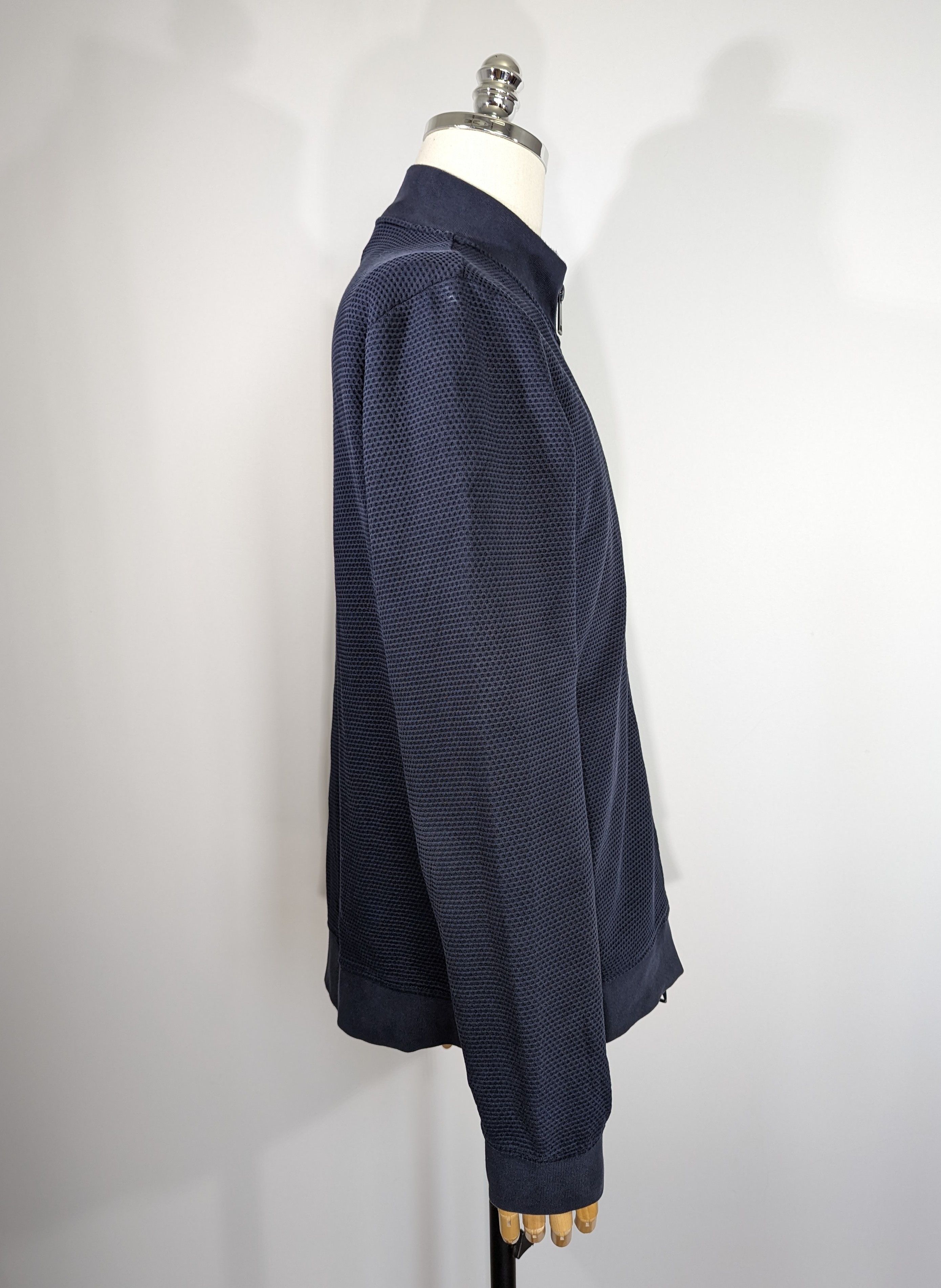 Armani Armani Jeans Men's Zip Knitted Sweater XL Navy Luxury Brand Size US XL / EU 56 / 4 - 7 Thumbnail