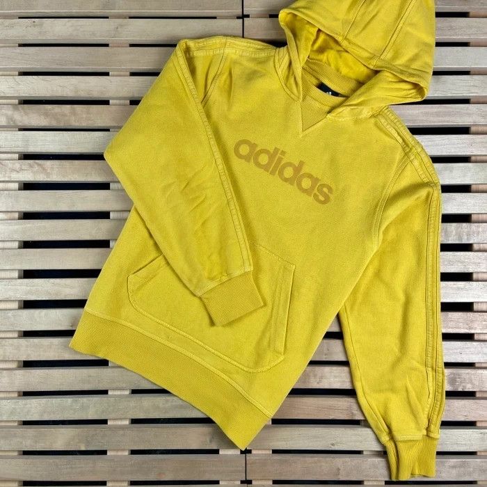 Adidas × Vintage Mens Hoodies Adidas Vintage Yellow Size S Size US S / EU 44-46 / 1 - 1 Thumbnail