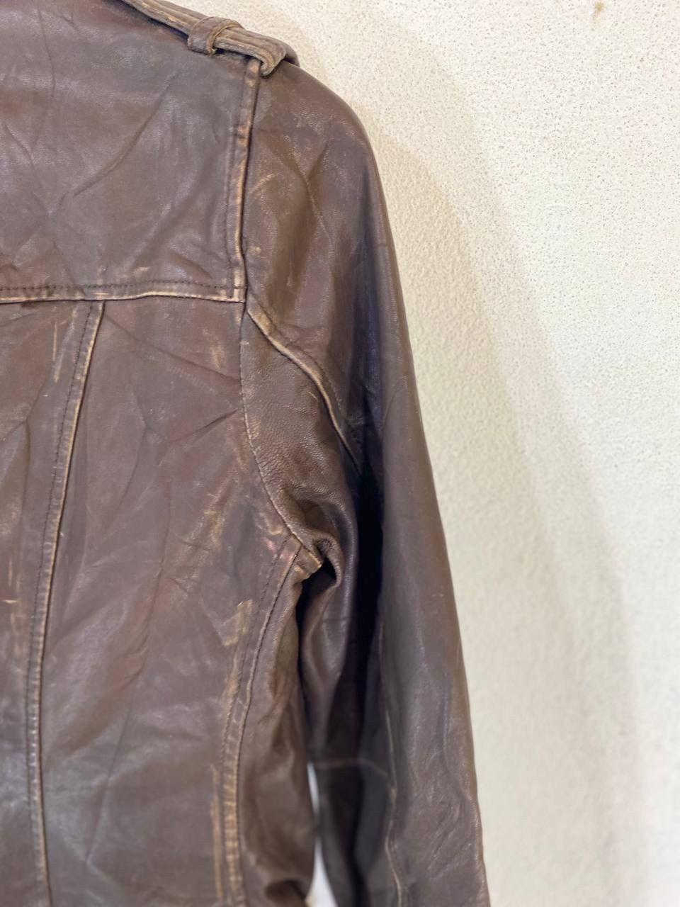 Old Navy Old Navy Full Leather Double Collar Jacket Nice Design Size US XS / EU 42 / 0 - 9 Thumbnail