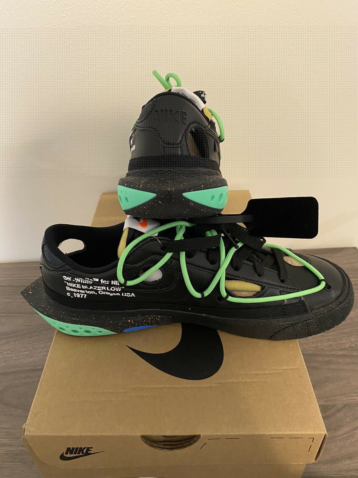 Nike × Off-White Nike Blazer Low x Off-White Black 6.5 Size US 6.5 / EU 39-40 - 3 Thumbnail