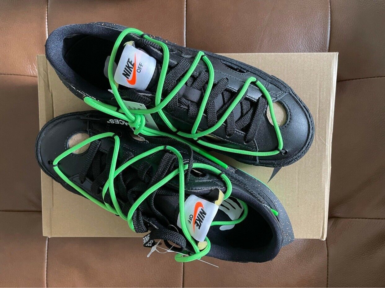Nike × Off-White Nike Blazer Low x Off-White Black 6.5 Size US 6.5 / EU 39-40 - 4 Thumbnail