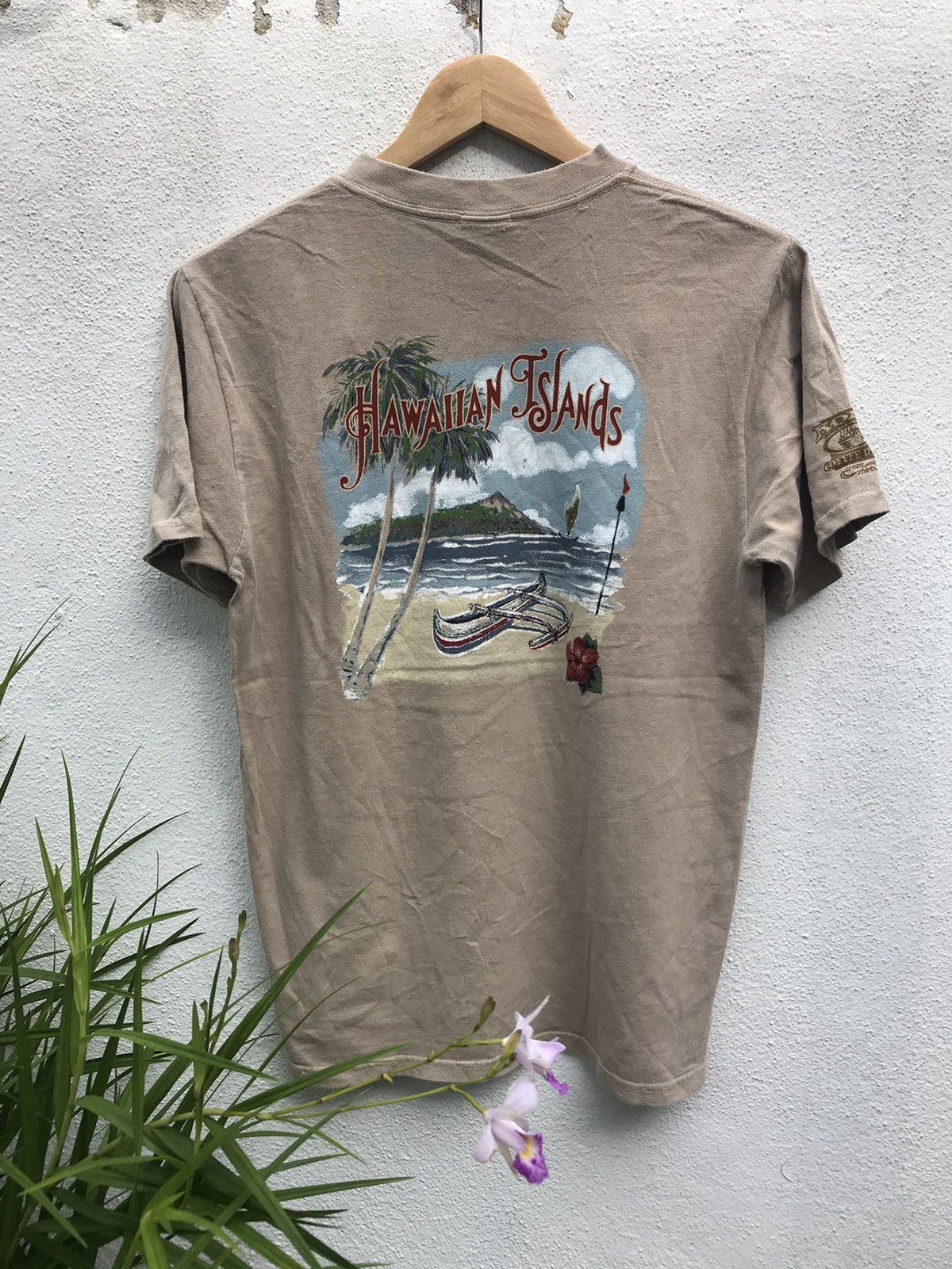 VINTAGE HAWAIIAN ISLAND KONA COFFEE DYED BY CRAZY SHIRTS