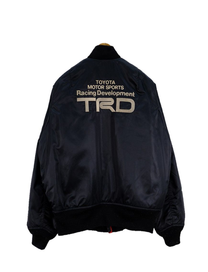 Pre-owned Vintage Trd Toyota Racing Motor Sports Racing Jacket In Black