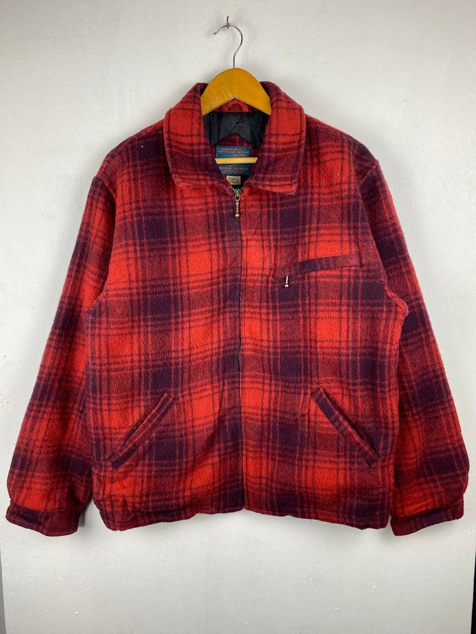 image of Avant Garde x Flannel s Shadow Plaid Jacket Inspired By Pendleton, Men's (Size Large)