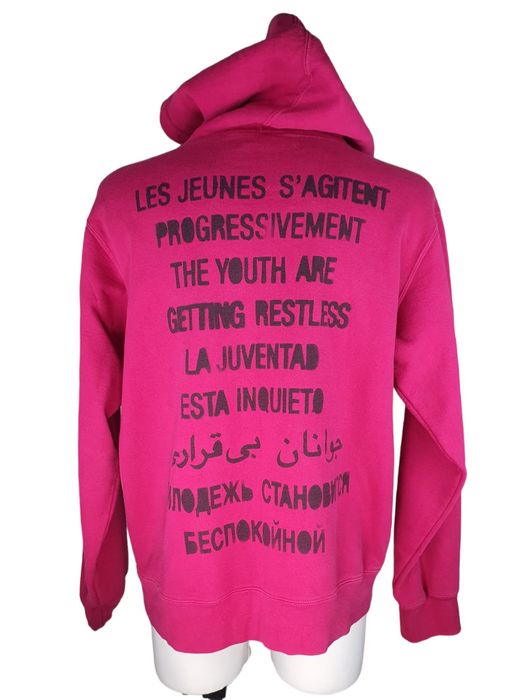 Supreme Supreme The Youth Are Getting Restless Fuchsia Pink Hoodie