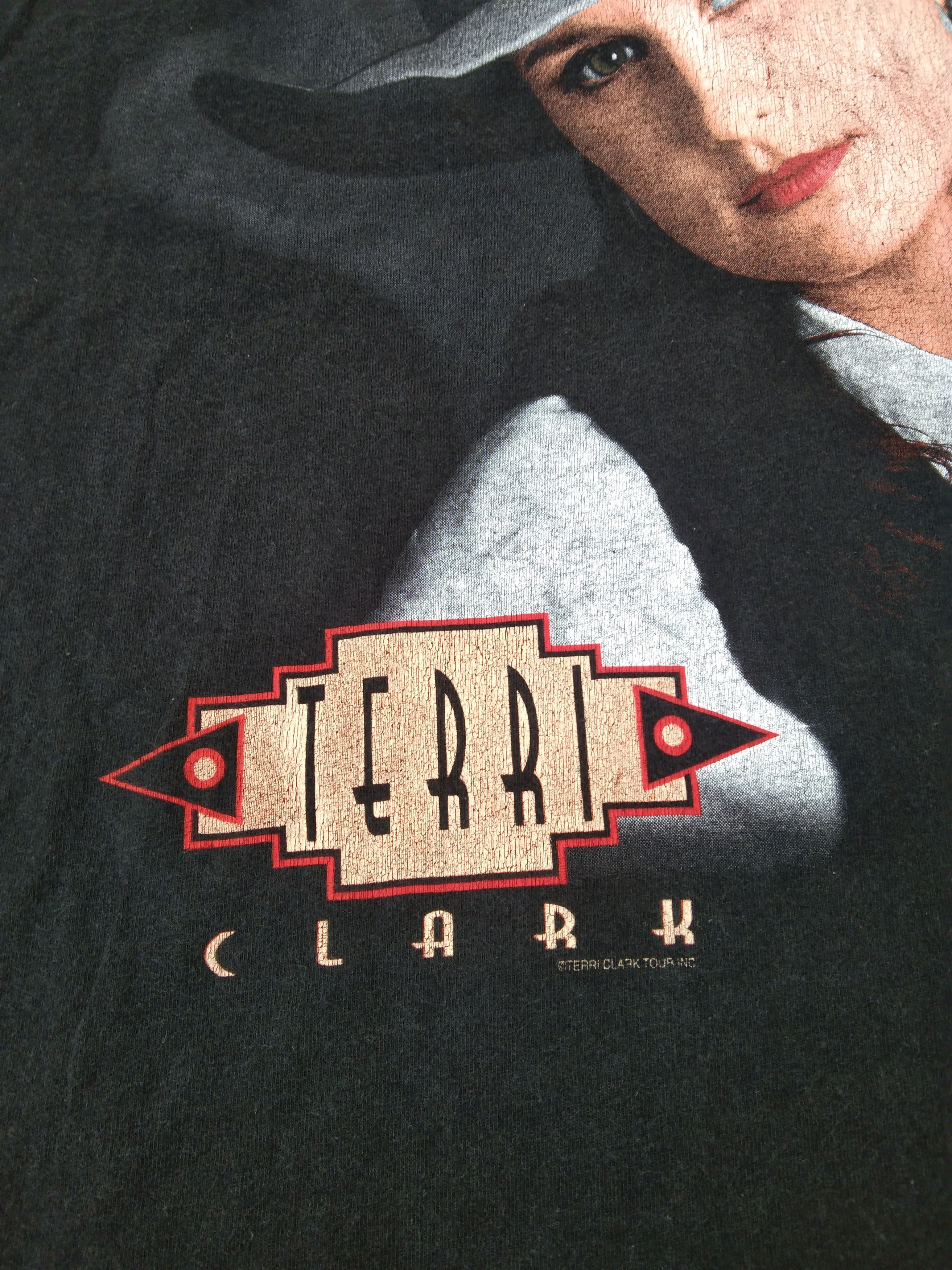 Band Tees 90s Made In USA Vintage Terri Clark Tour T Shirt Size US L / EU 52-54 / 3 - 4 Thumbnail