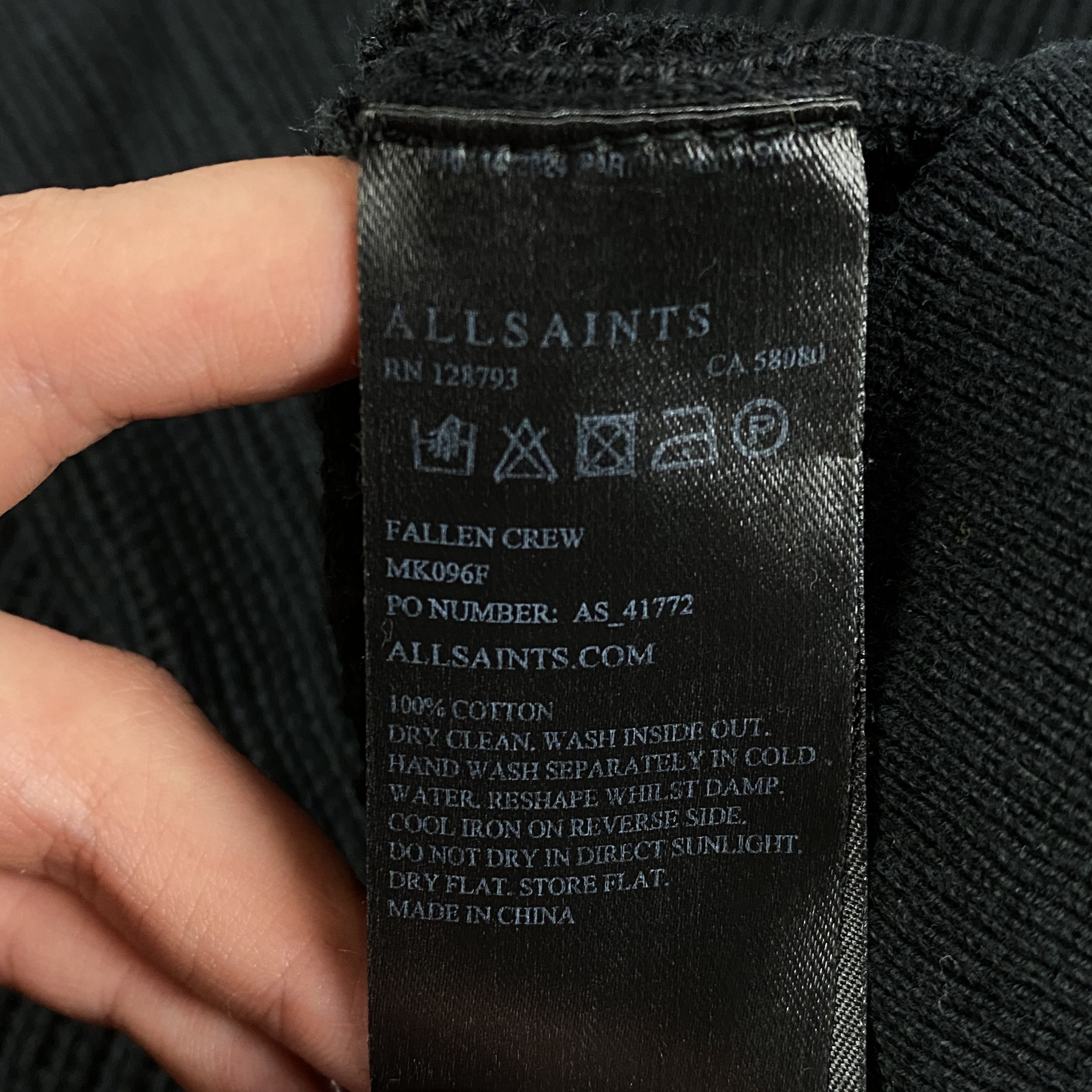 Allsaints Mens Sweatshirt Long Sleeve Allsaints Size M Size US M / EU 48-50 / 2 - 5 Thumbnail