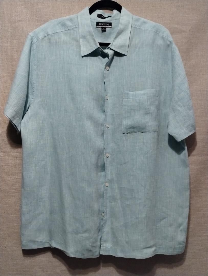 Brandini 100% Linen Short Sleeve Shirt | Grailed