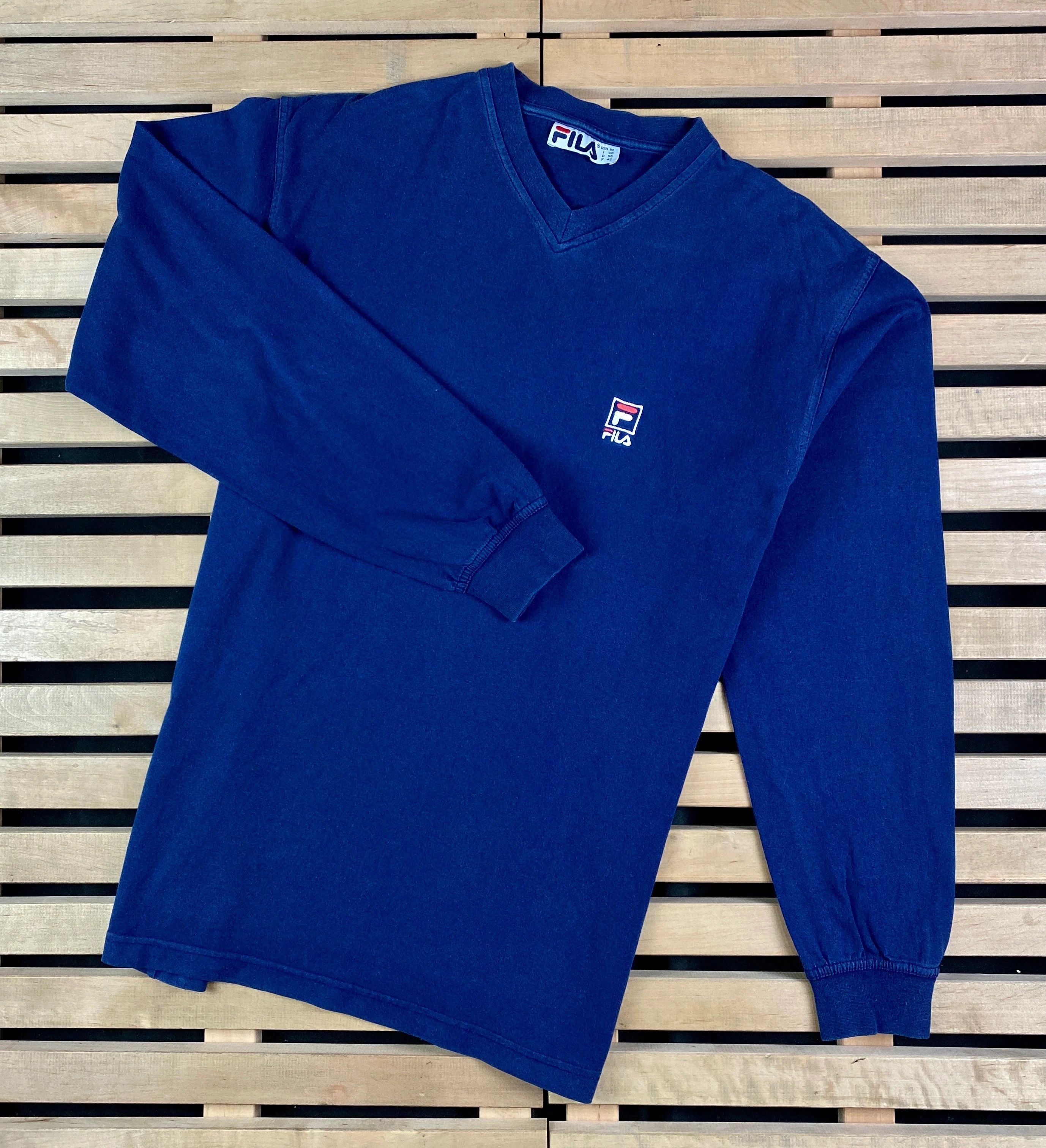 Fila × Vintage Mens Sweatshirt Long Sleeve Fila Vintage Size M Size US M / EU 48-50 / 2 - 1 Thumbnail