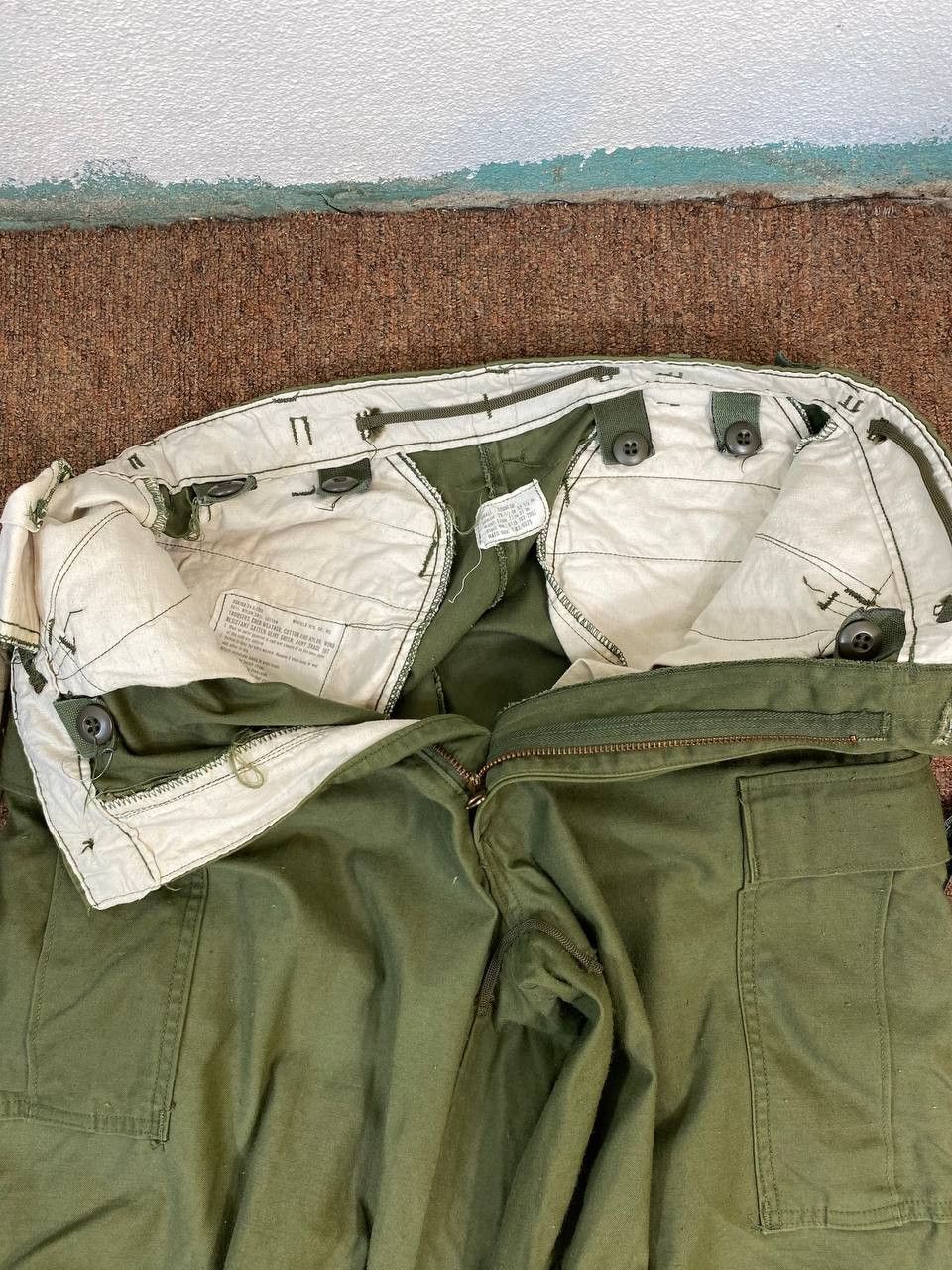 Vintage vintage us army sateen cold wheater pants serval zipper Size US 32 / EU 48 - 13 Thumbnail
