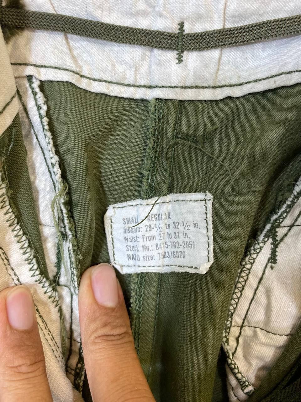 Vintage vintage us army sateen cold wheater pants serval zipper Size US 32 / EU 48 - 12 Thumbnail