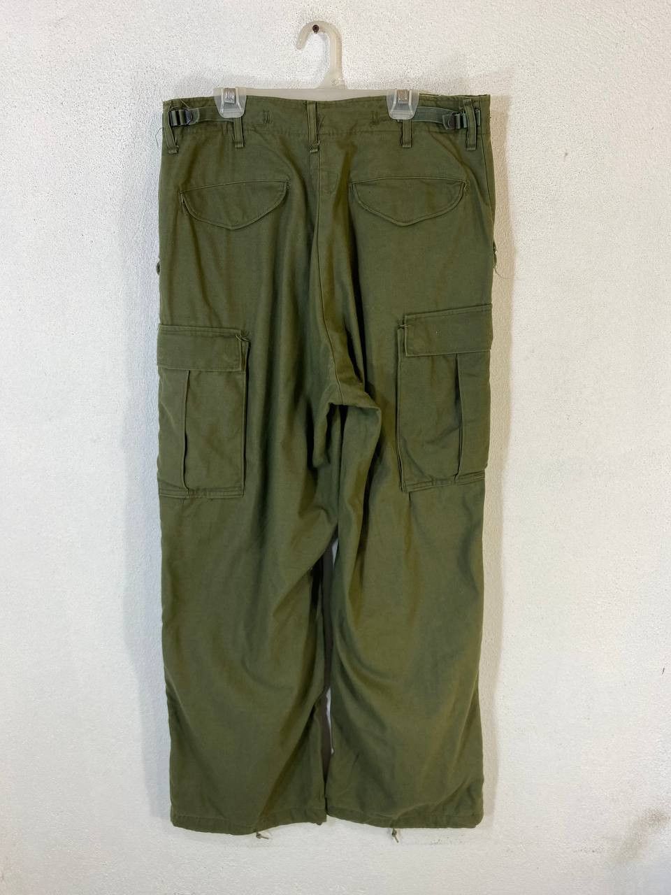 image of Military x Vintage Us Army Sateen Cold Wheater Pants Serval Zipper in Army Green, Men's (Size 32)