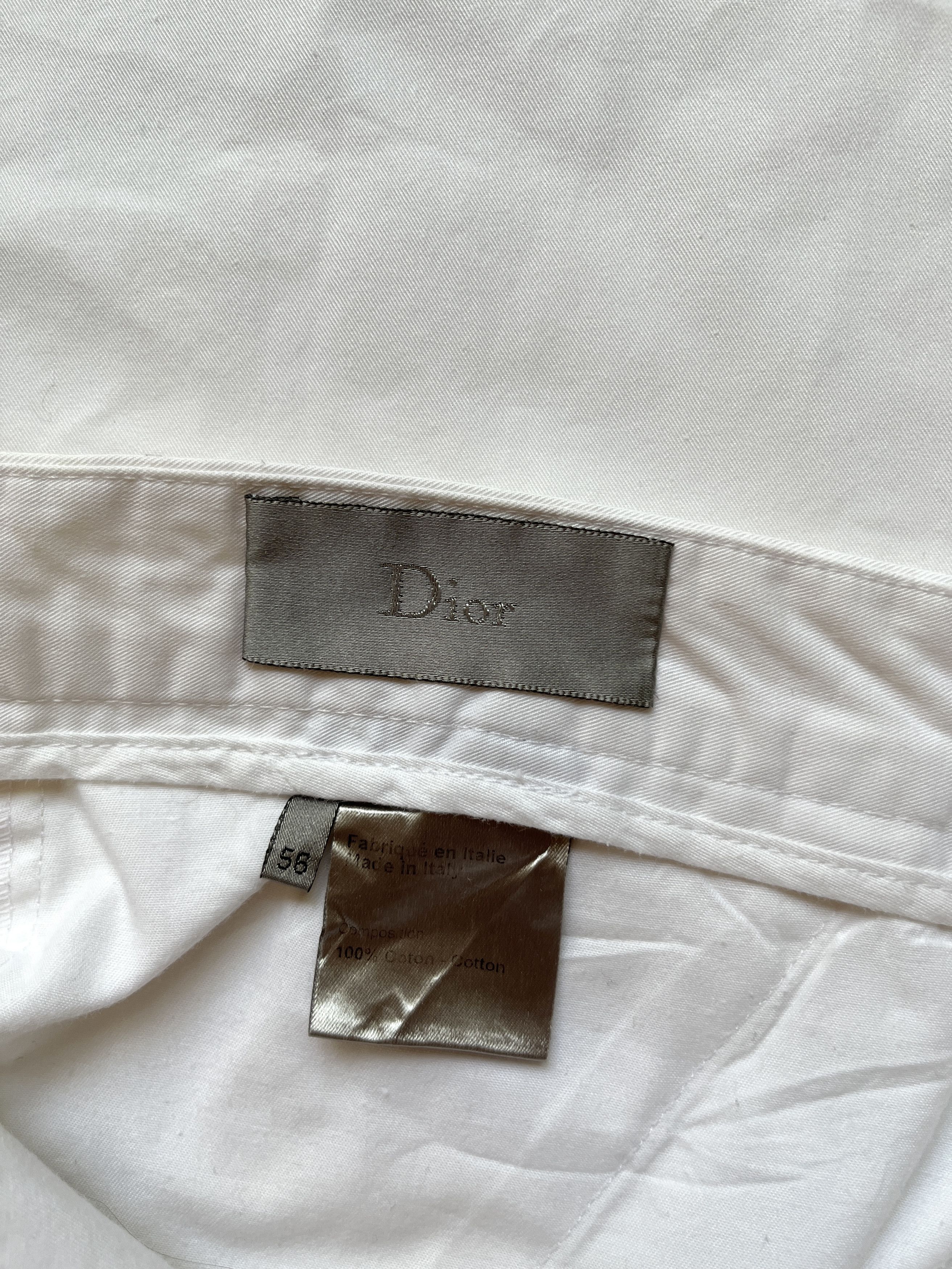Dior ⚡️QUICK SALE⚡️2008 Dior White Pants Trousers Kris Van Assche Size US 40 / EU 56 - 3 Thumbnail