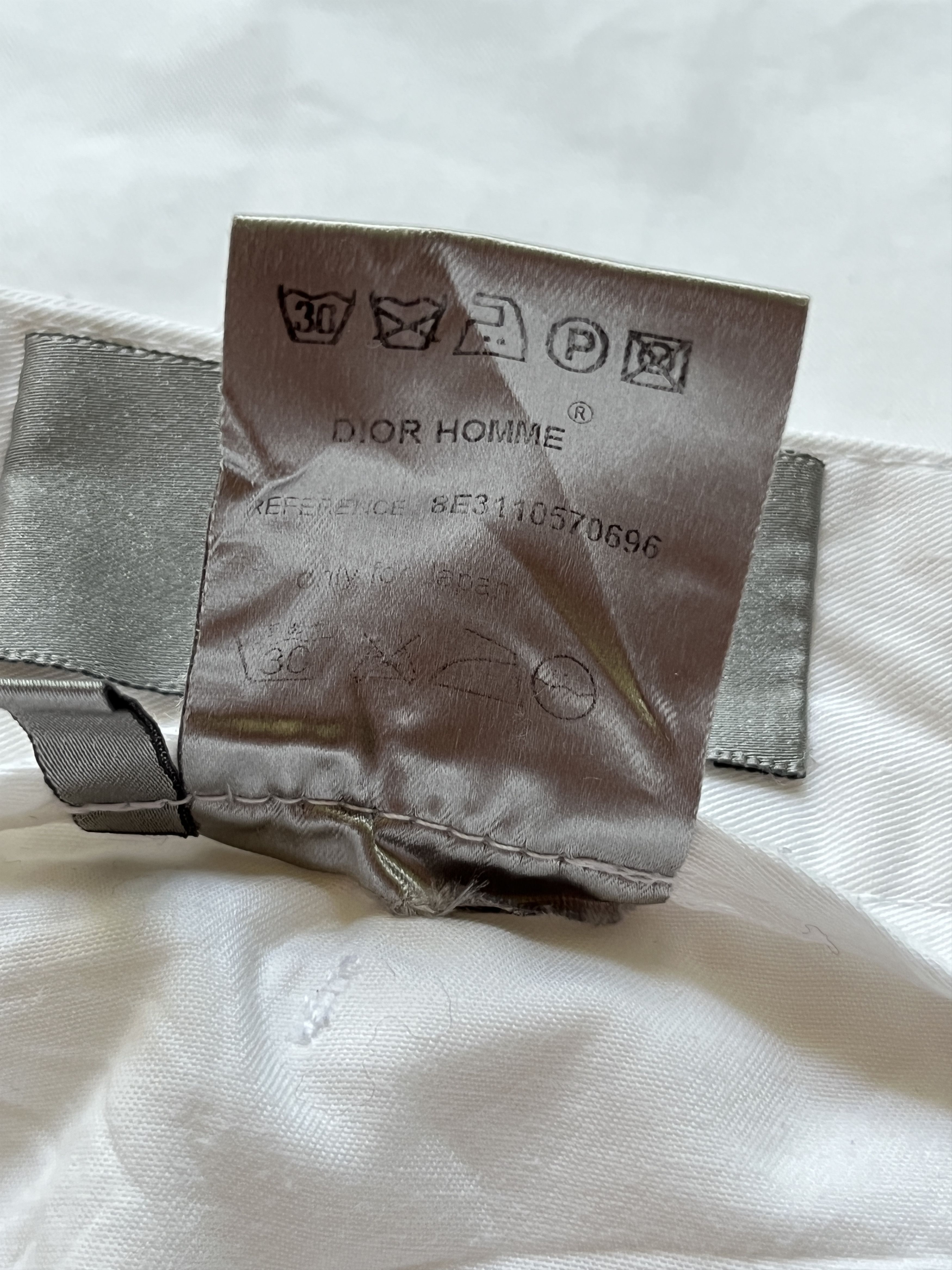 Dior ⚡️QUICK SALE⚡️2008 Dior White Pants Trousers Kris Van Assche Size US 40 / EU 56 - 5 Thumbnail