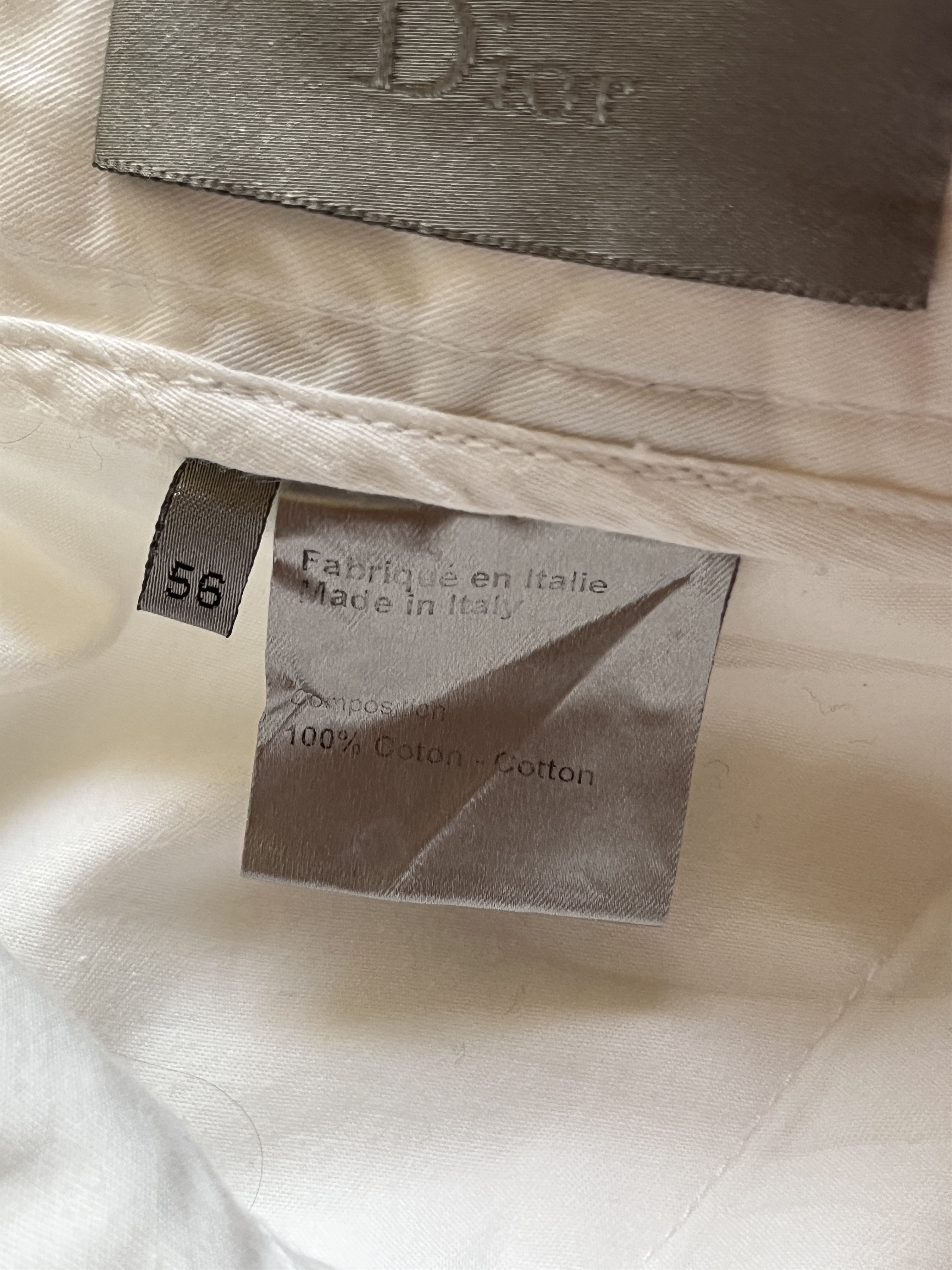 Dior ⚡️QUICK SALE⚡️2008 Dior White Pants Trousers Kris Van Assche Size US 40 / EU 56 - 4 Thumbnail