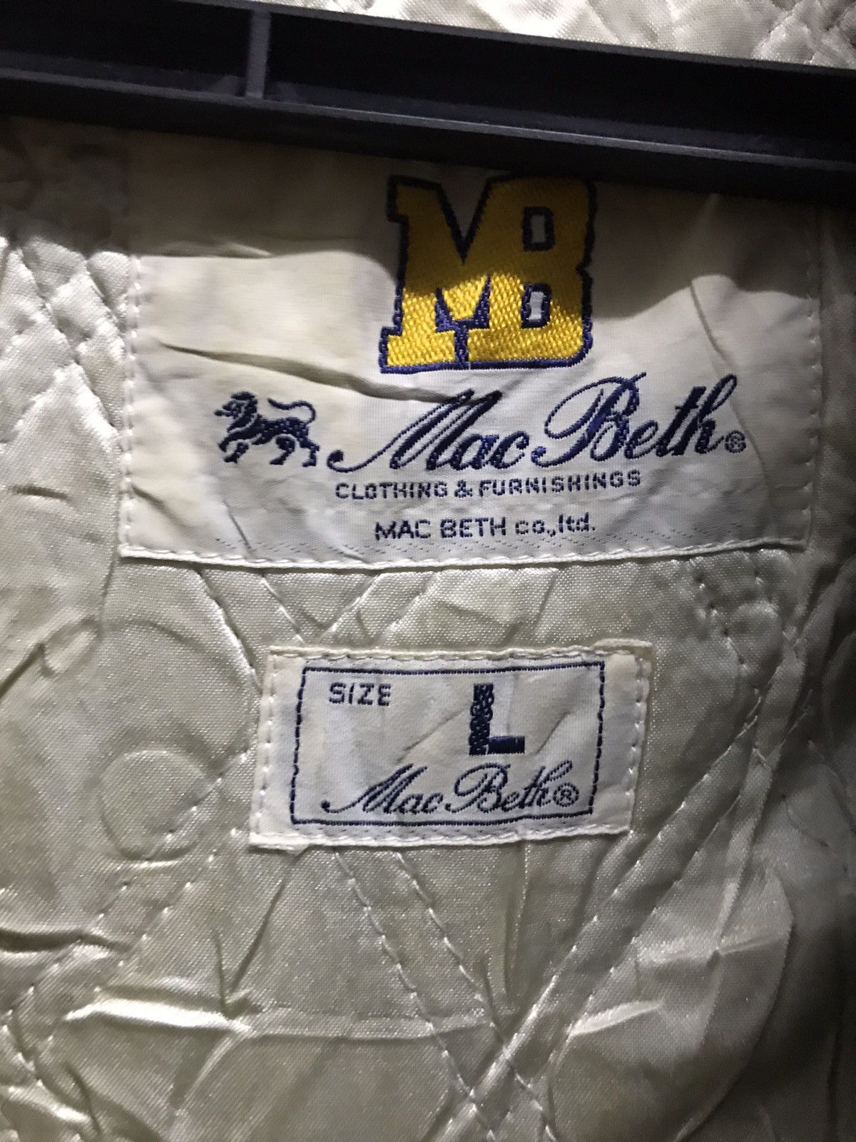 Macbeth × Vintage Vintage varsity jacket Mac Beth Size US L / EU 52-54 / 3 - 4 Thumbnail