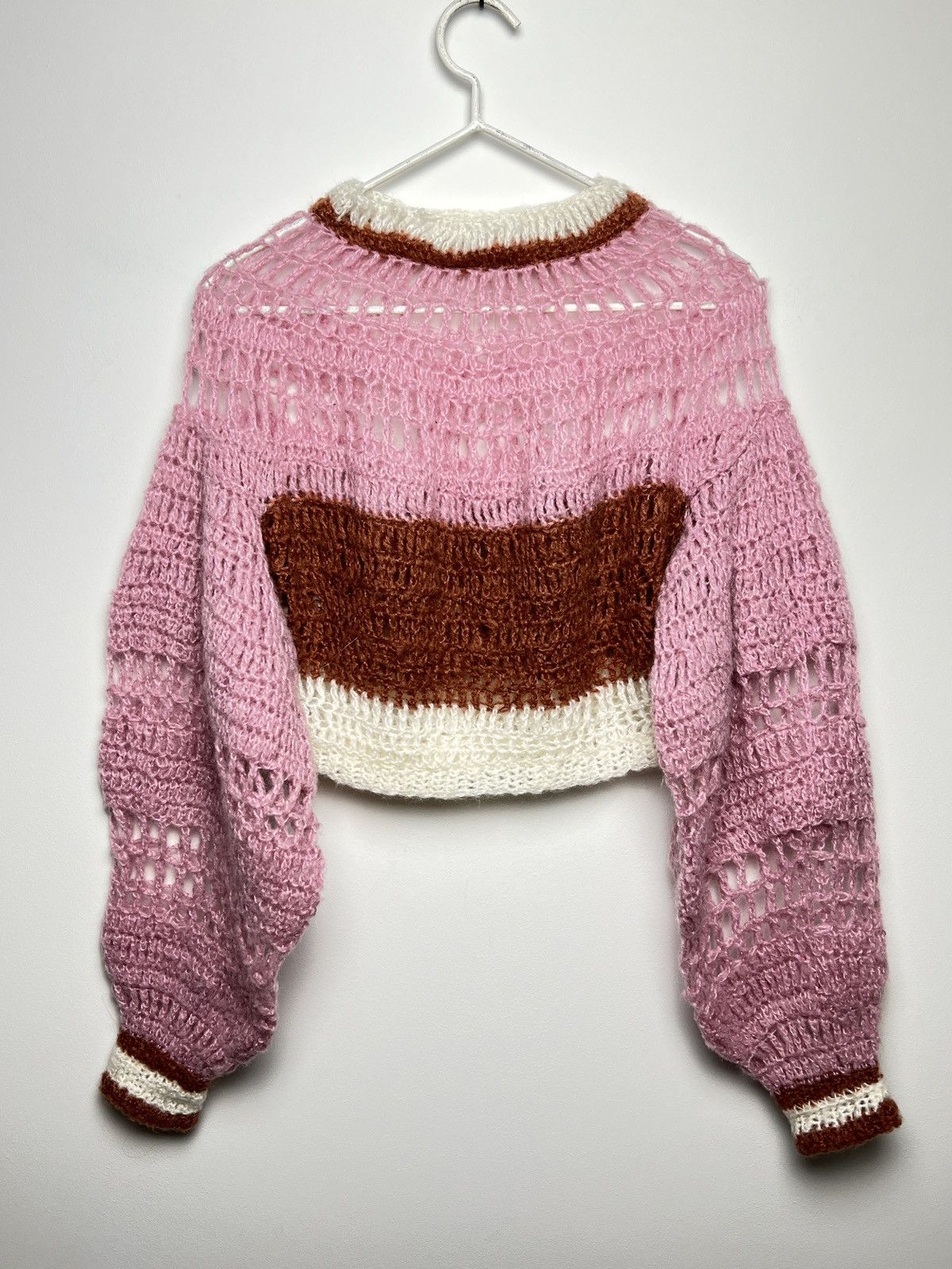 Japanese Brand vintage crochet handmade sweater Size US XS / EU 42 / 0 - 9 Thumbnail