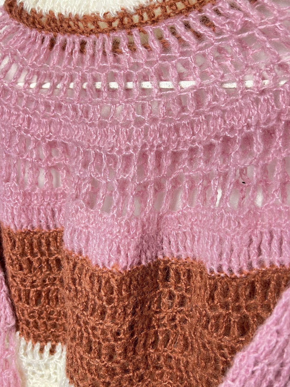 Japanese Brand vintage crochet handmade sweater Size US XS / EU 42 / 0 - 4 Thumbnail