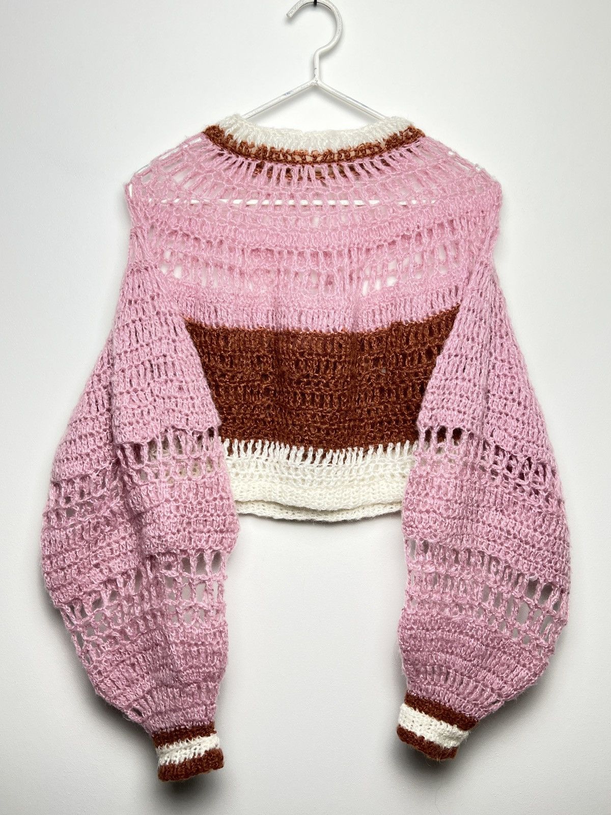 vintage crochet handmade sweater