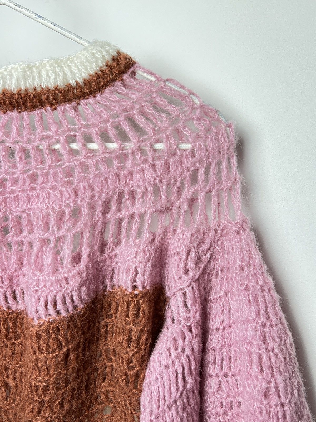 Japanese Brand vintage crochet handmade sweater Size US XS / EU 42 / 0 - 10 Thumbnail