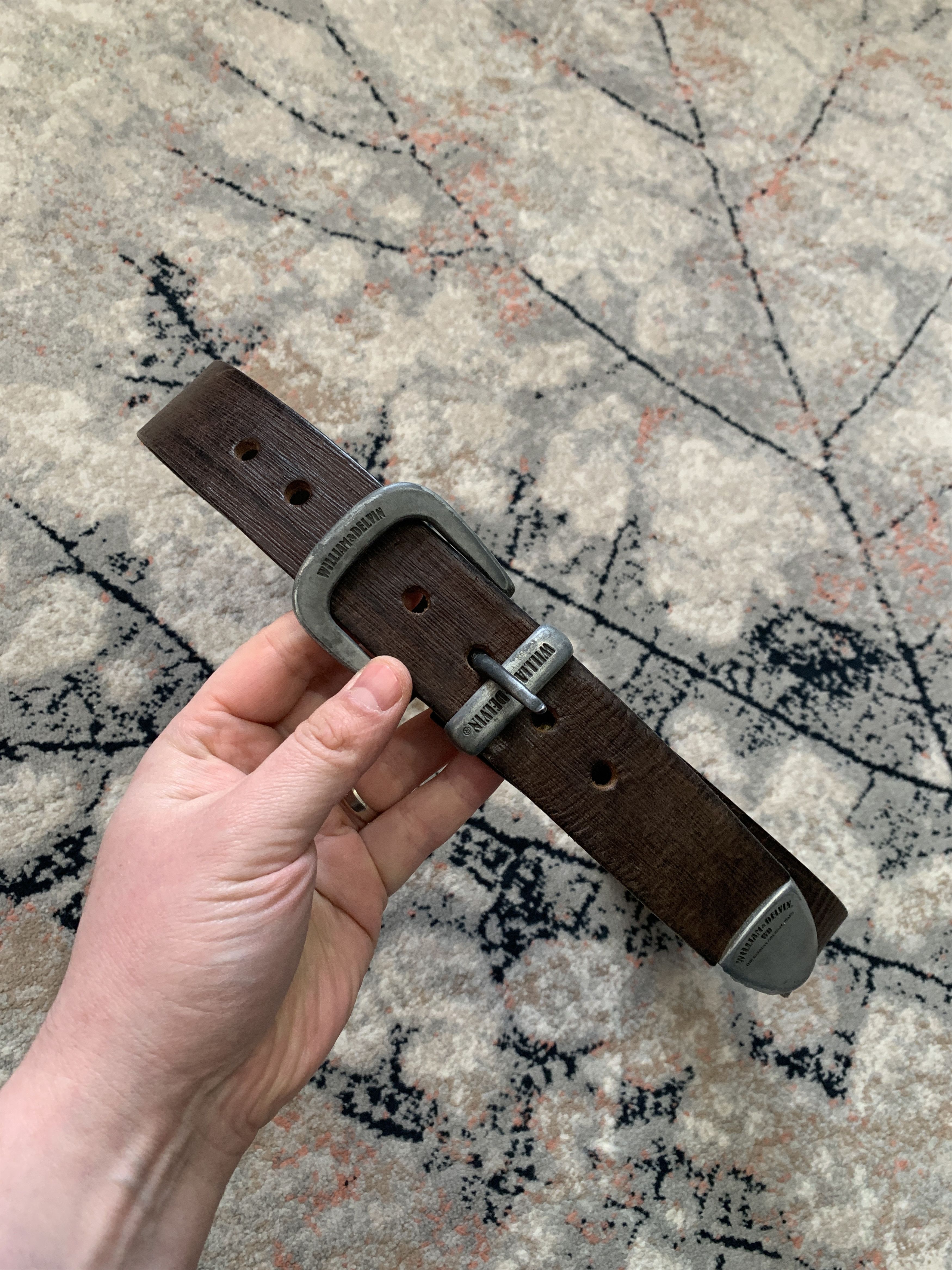 Vintage William & Delvin Leather Vintage Belt Size ONE SIZE - 1 Thumbnail