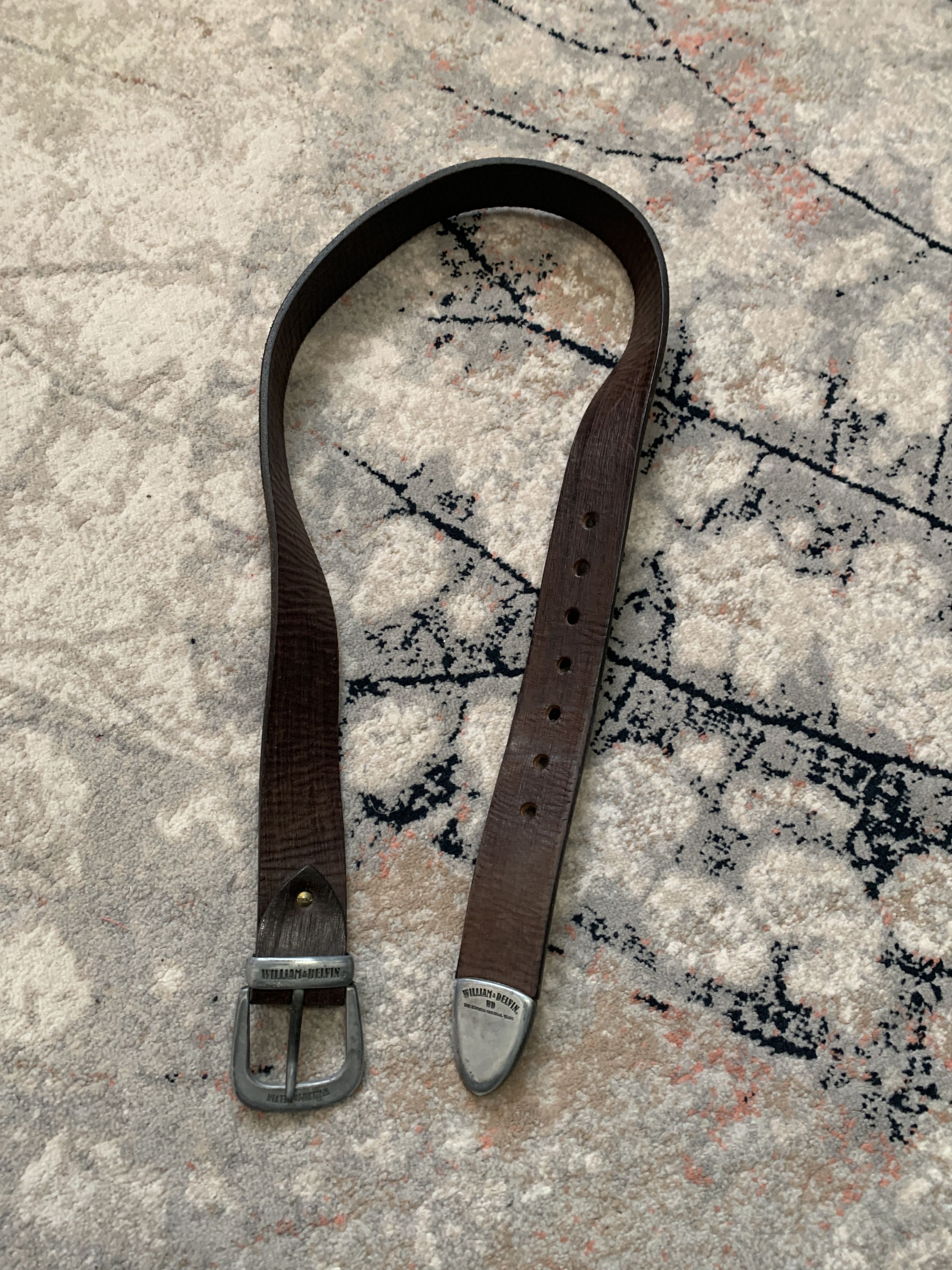 Vintage William & Delvin Leather Vintage Belt Size ONE SIZE - 3 Thumbnail