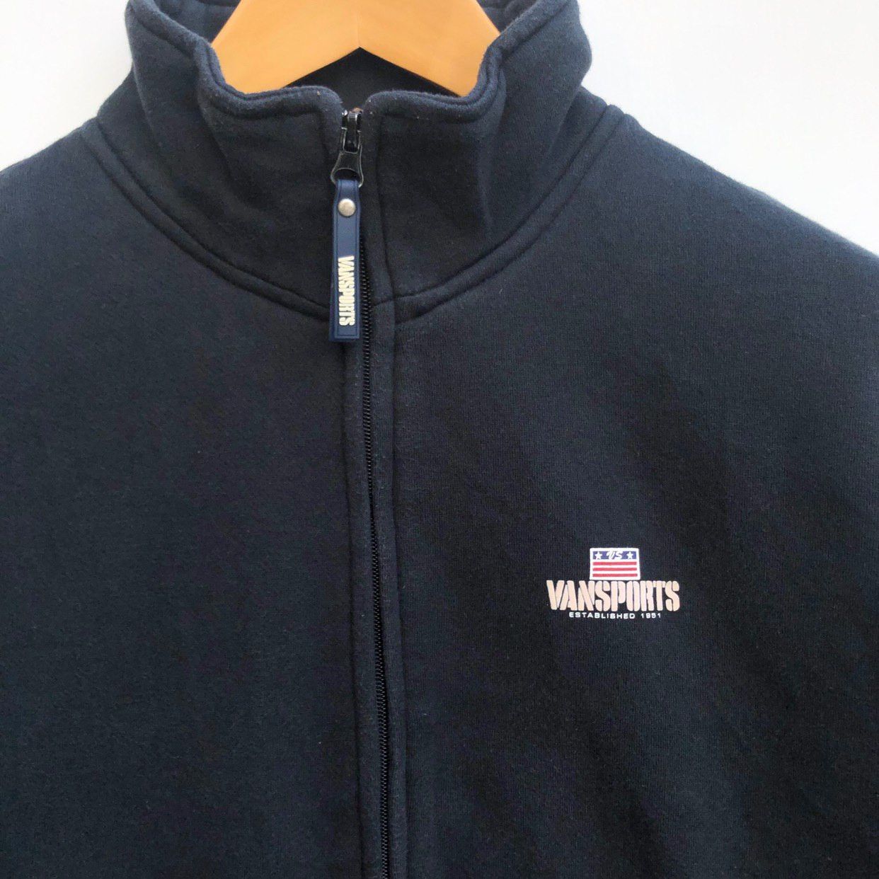Japanese Brand VANSPORTS Turtle Neck Zipper Sweatshirt #0260-16 Size US L / EU 52-54 / 3 - 4 Thumbnail