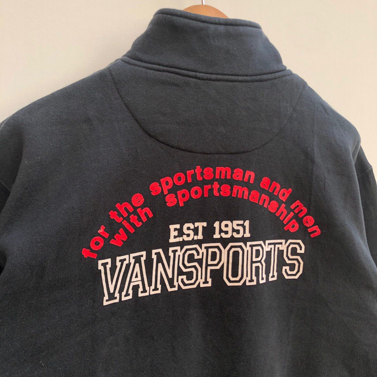 Japanese Brand VANSPORTS Turtle Neck Zipper Sweatshirt #0260-16 Size US L / EU 52-54 / 3 - 2 Thumbnail