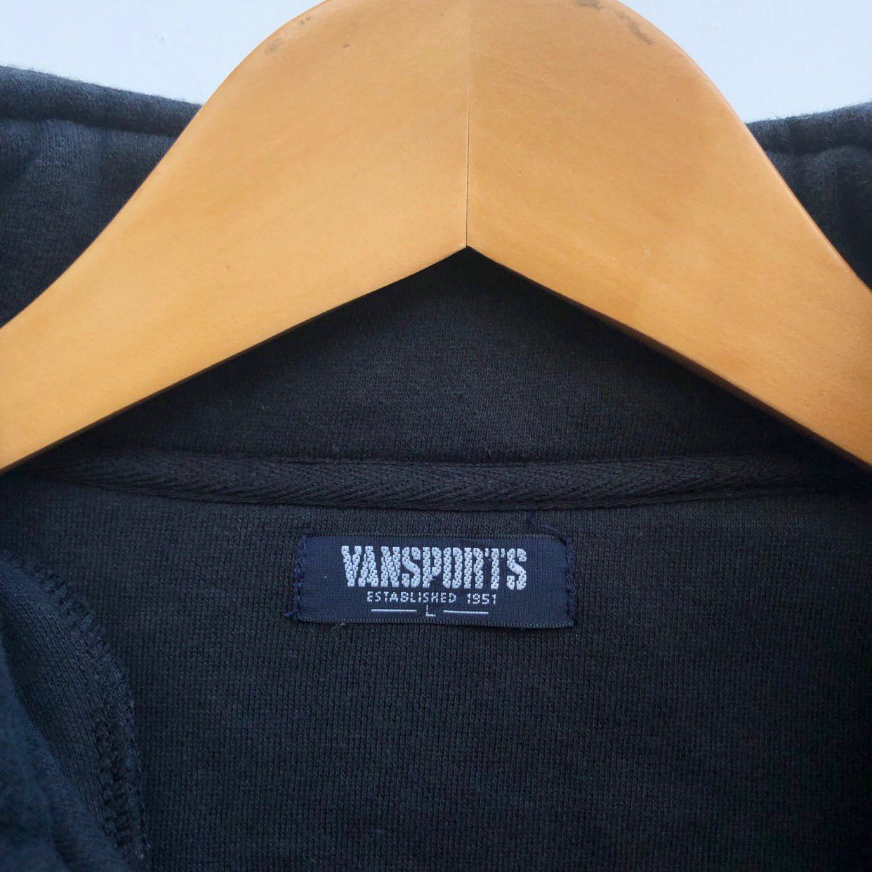 Japanese Brand VANSPORTS Turtle Neck Zipper Sweatshirt #0260-16 Size US L / EU 52-54 / 3 - 5 Thumbnail
