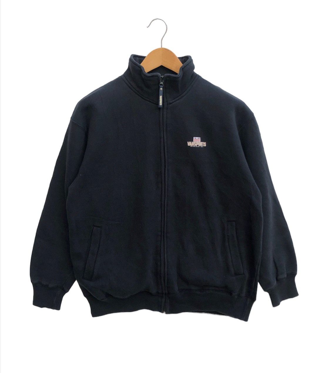 Japanese Brand VANSPORTS Turtle Neck Zipper Sweatshirt #0260-16 Size US L / EU 52-54 / 3 - 3 Thumbnail