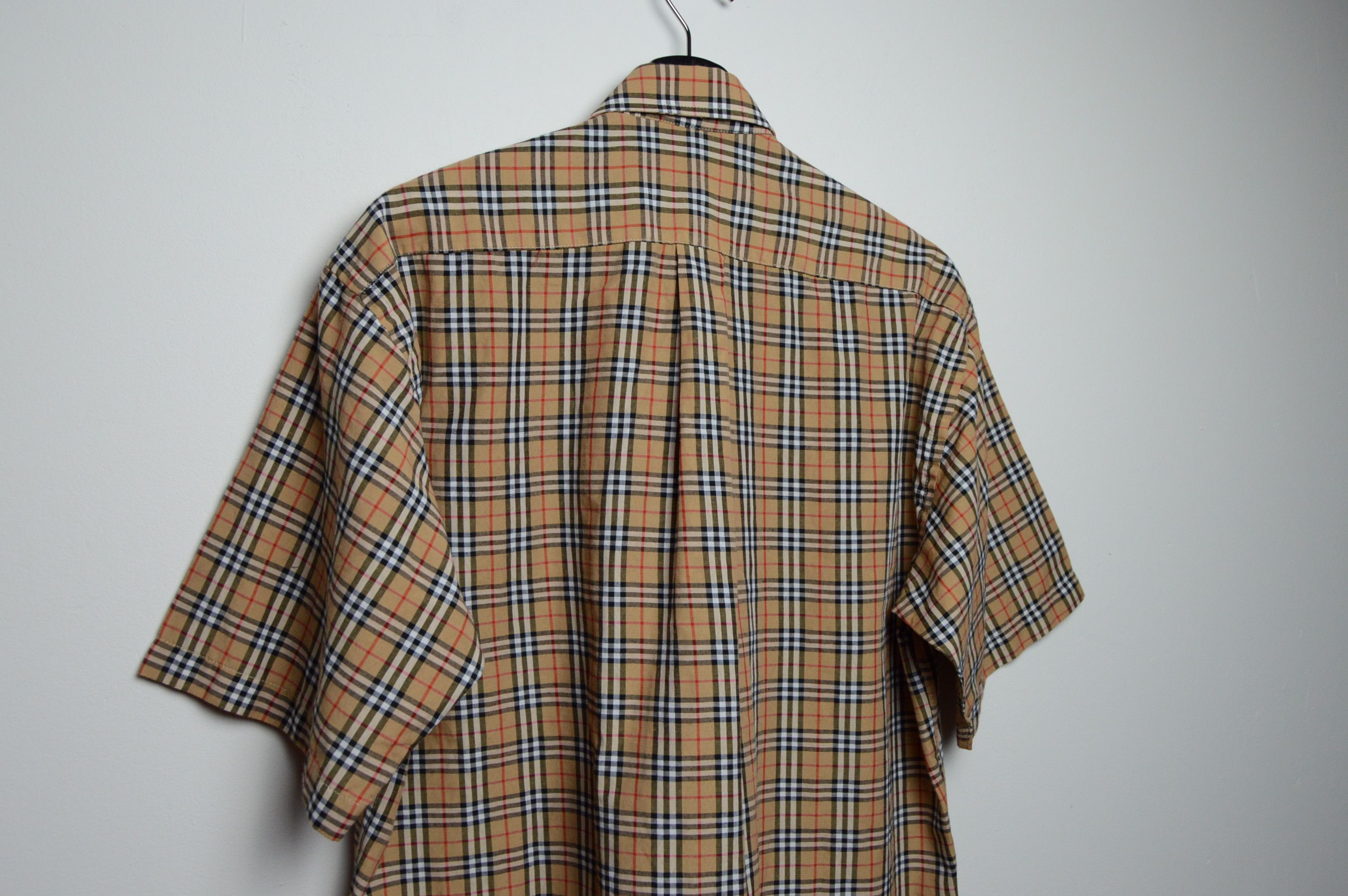Burberry burberry camel shirt vintage nova checkered shirt Size US L / EU 52-54 / 3 - 6 Thumbnail