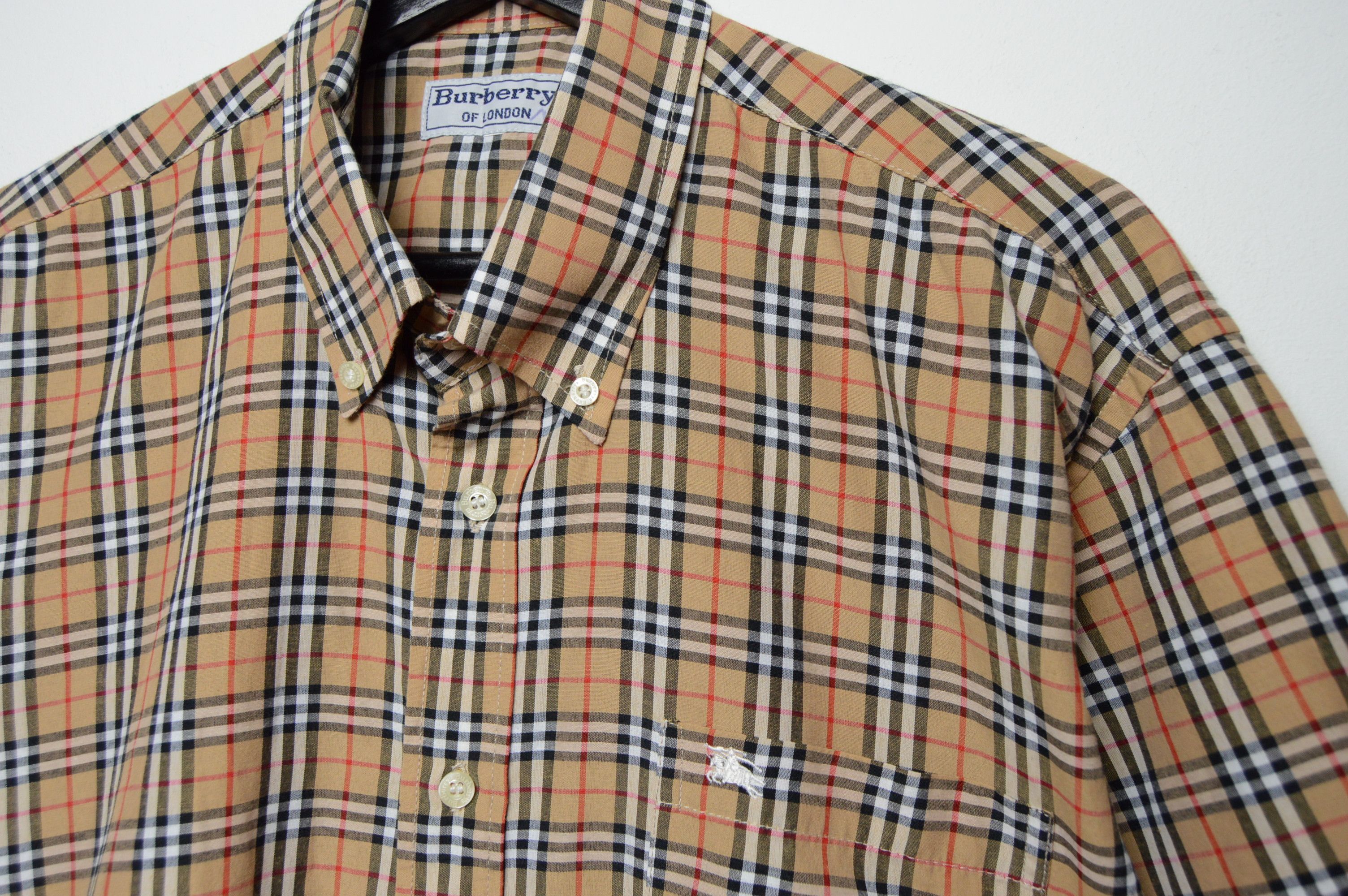 Burberry burberry camel shirt vintage nova checkered shirt Size US L / EU 52-54 / 3 - 5 Thumbnail