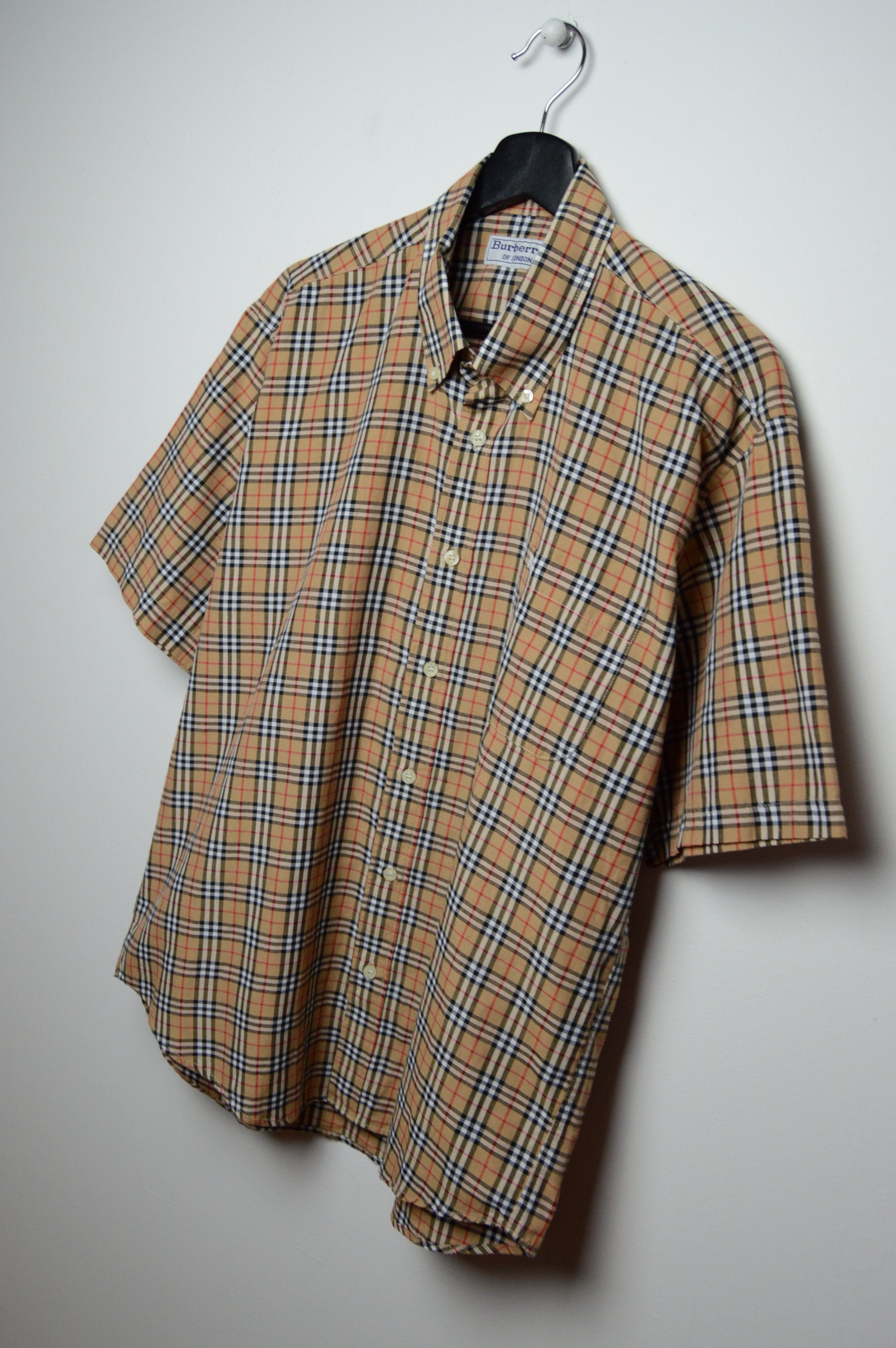 Burberry burberry camel shirt vintage nova checkered shirt Size US L / EU 52-54 / 3 - 4 Thumbnail