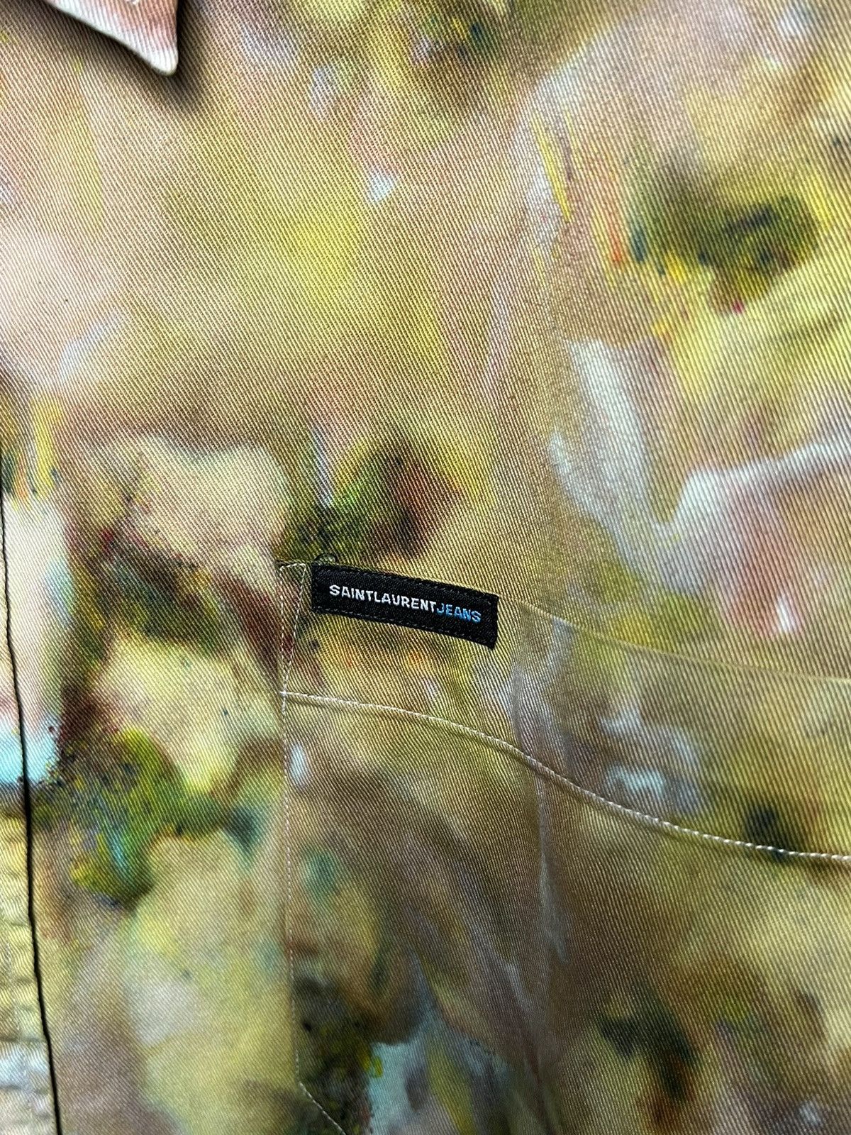 Yves Saint Laurent Yves Saint Laurent tie dye camo mold solid shirt Size US L / EU 52-54 / 3 - 5 Thumbnail