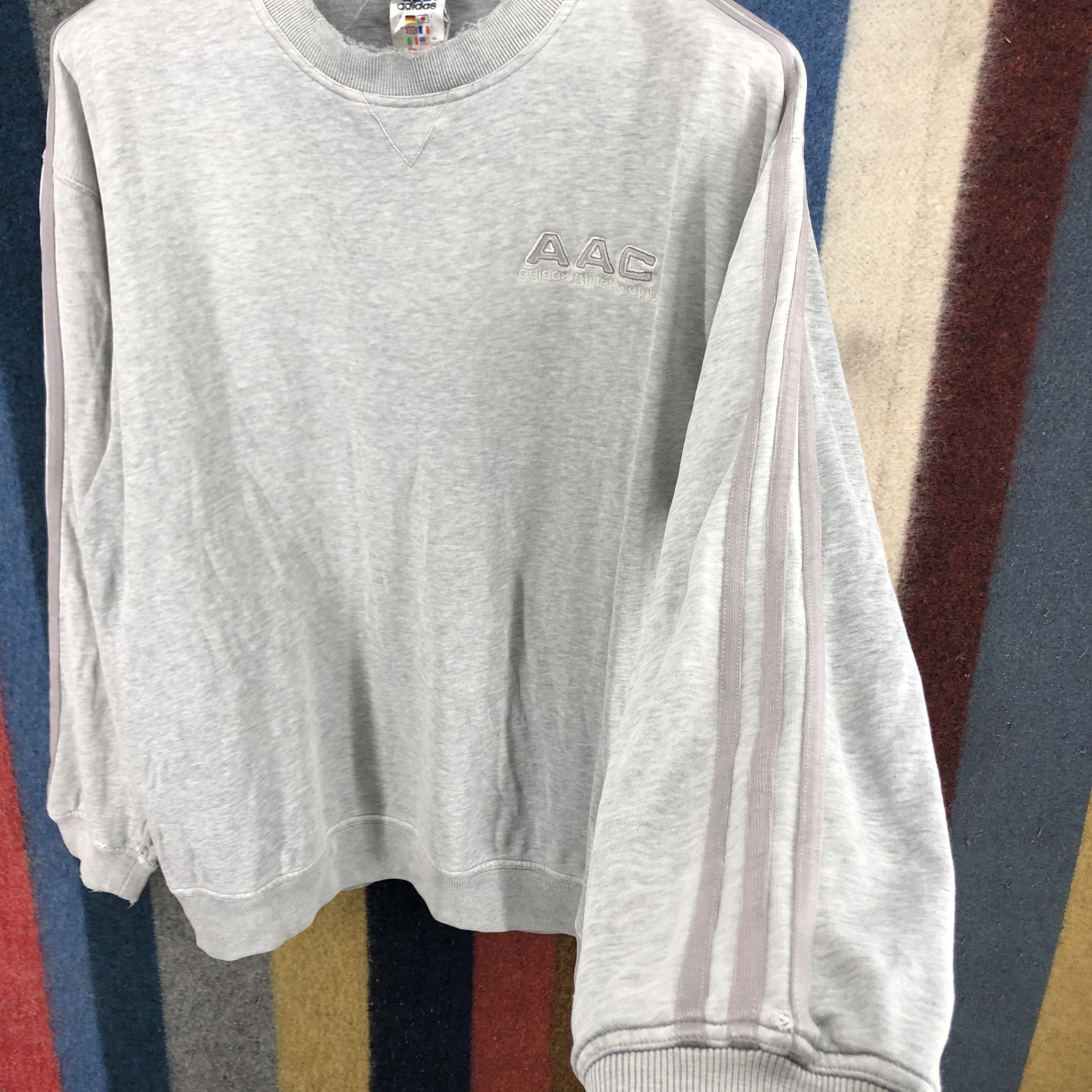 Adidas Y2K Vintage ADIDAS ATHLETIC CLUB Sweatshirt #0399/Q Size US L / EU 52-54 / 3 - 5 Thumbnail