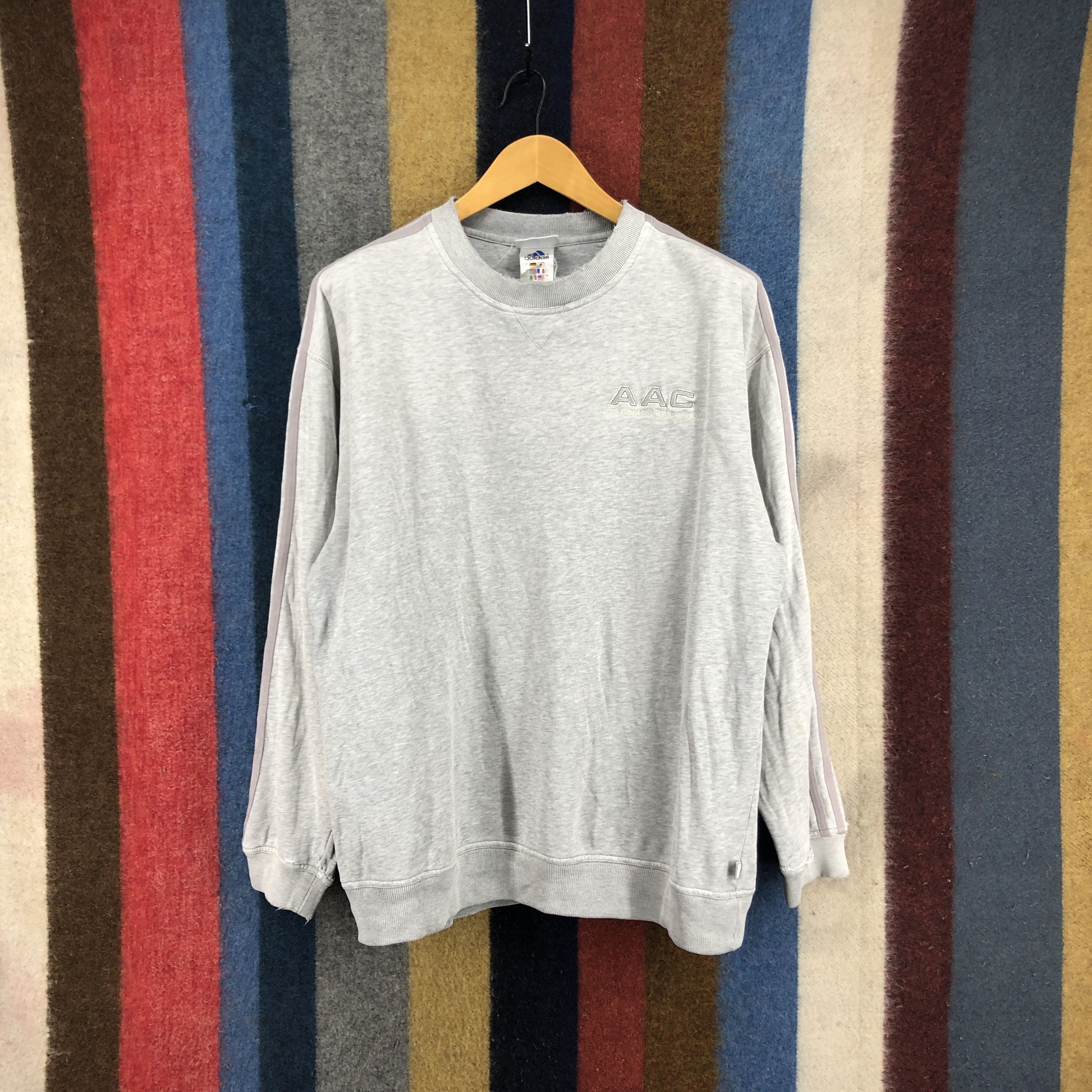 Adidas Y2K Vintage ADIDAS ATHLETIC CLUB Sweatshirt #0399/Q Size US L / EU 52-54 / 3 - 1 Thumbnail