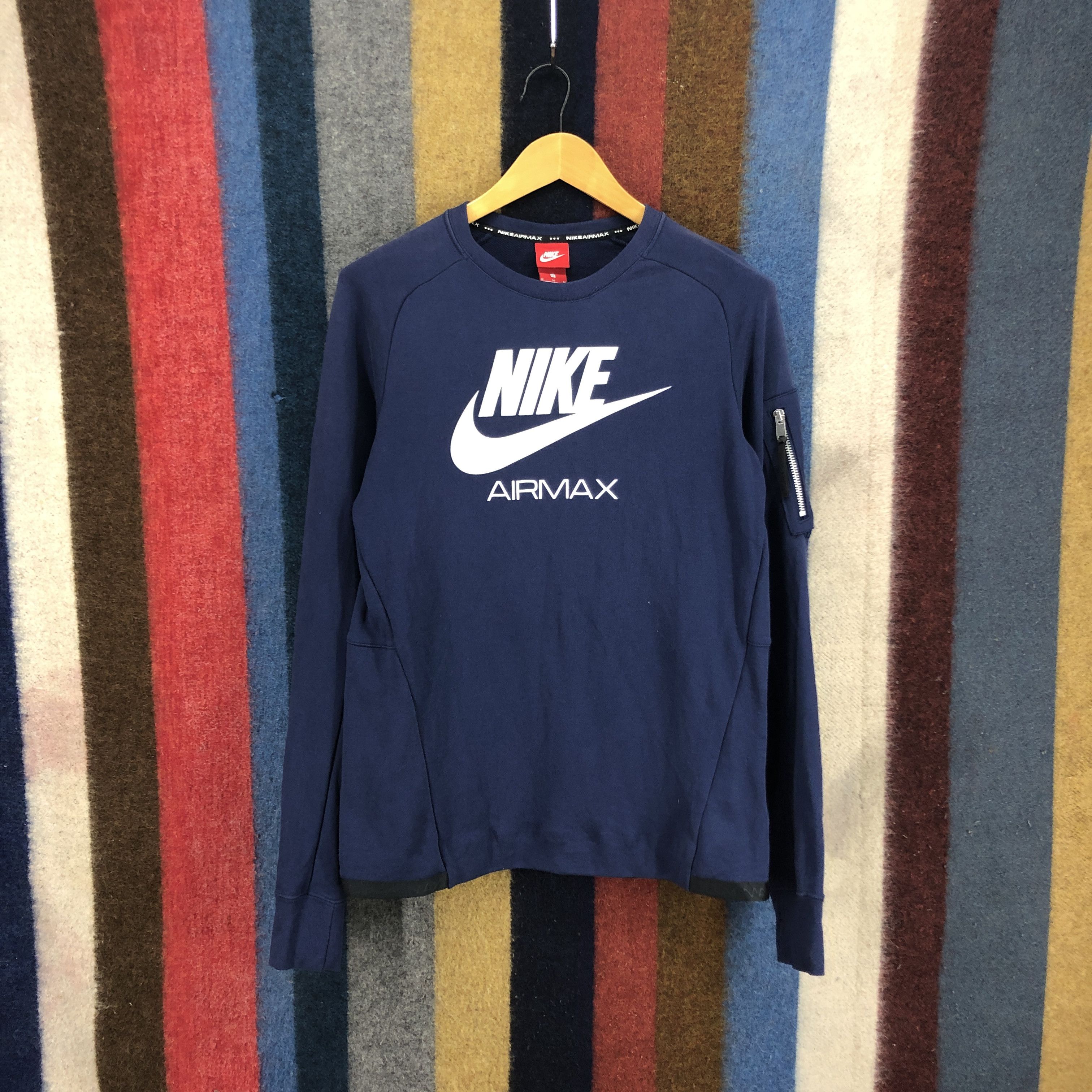 Nike Streetwear NIKE AIR MAX Sweatshirt Big Swoosh 0265 L Grailed