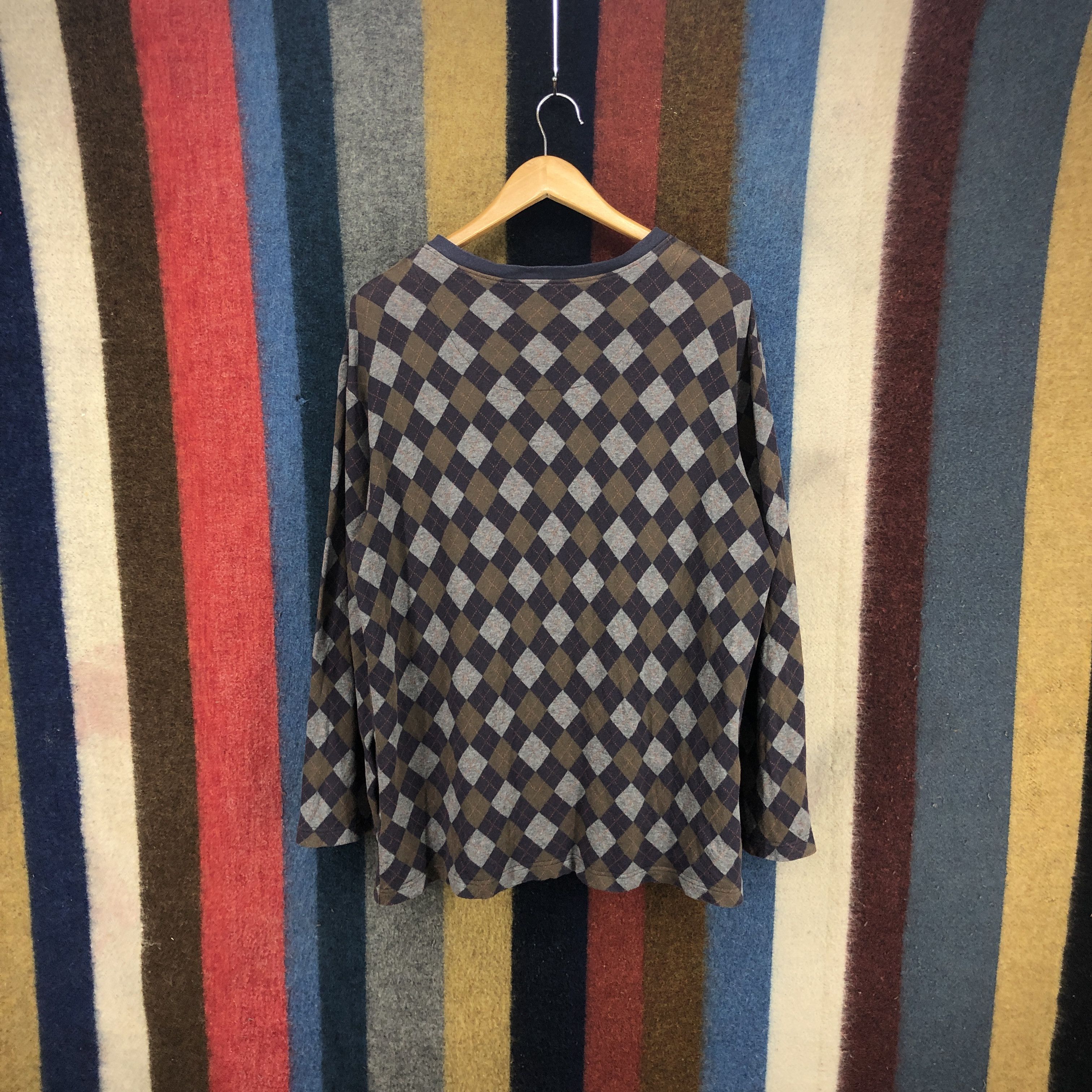 Paul Stuart PAUL STUART Geometry Design Sweatshirt #0263/L Size US M / EU 48-50 / 2 - 7 Thumbnail