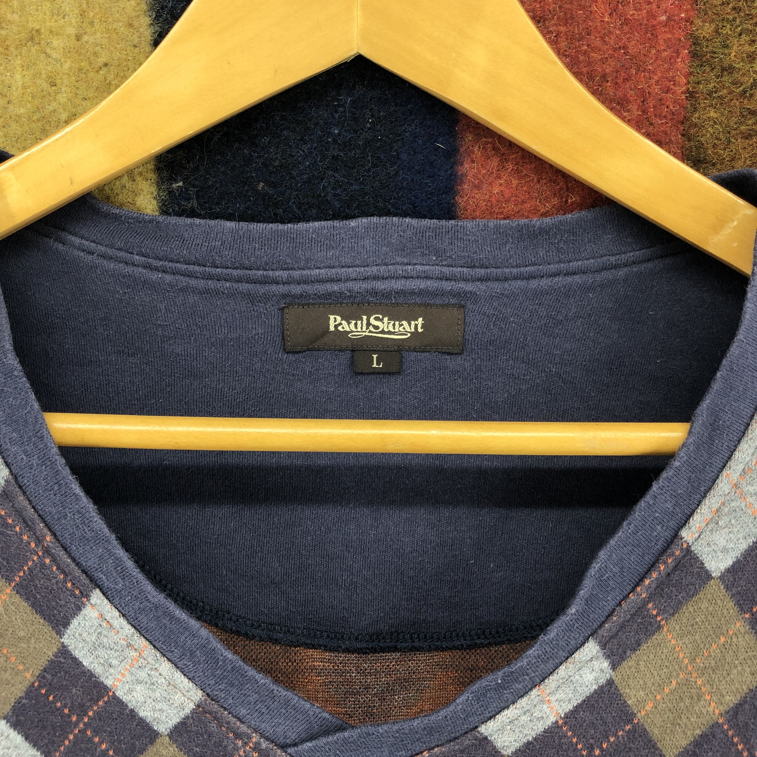 Paul Stuart PAUL STUART Geometry Design Sweatshirt #0263/L Size US M / EU 48-50 / 2 - 4 Thumbnail