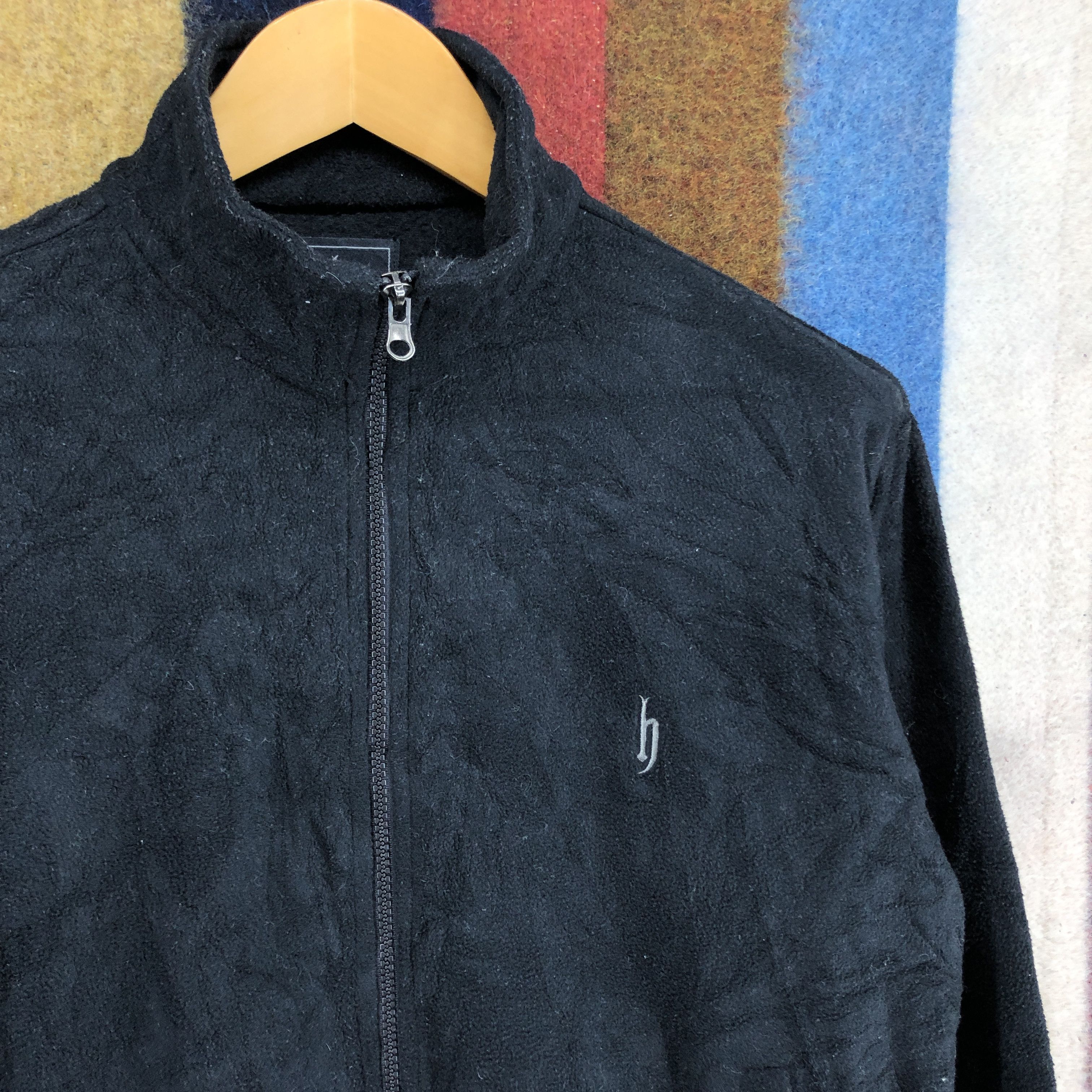 Japanese Brand DJ HONDA Turtle Neck Zipper Fleece / Jacket #2791-101 Size US M / EU 48-50 / 2 - 2 Thumbnail