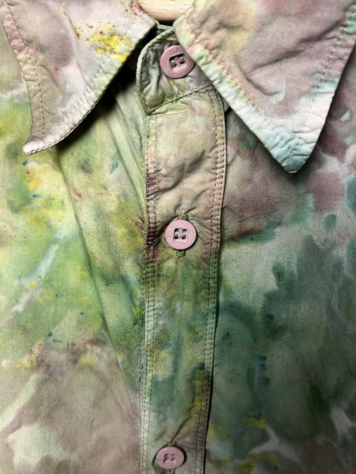 Stone Island stone island y2k camo shirt 1/1 tie dye shirt L-Xl Size US L / EU 52-54 / 3 - 5 Thumbnail