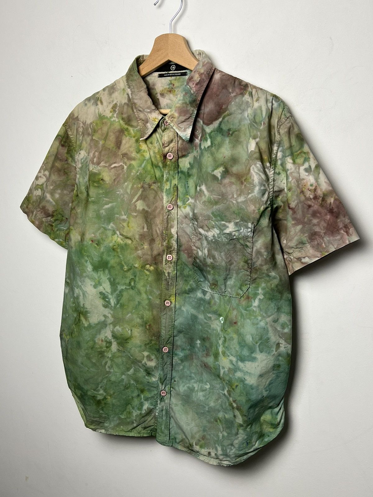 Stone Island stone island y2k camo shirt 1/1 tie dye shirt L-Xl Size US L / EU 52-54 / 3 - 2 Thumbnail