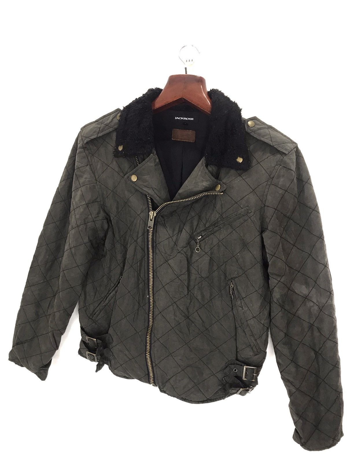 JACKROSE × Seditionaries Jack rose double collar quilted fur neck punk jacket biker Size US M / EU 48-50 / 2 - 3 Thumbnail