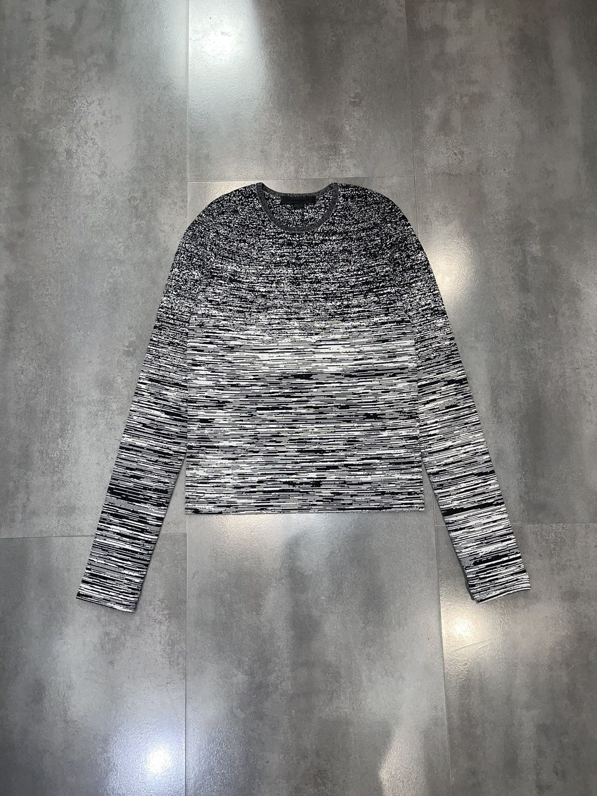 Alexander Wang Alexander Wang Striped Dot White Black Long Sleeve T-Shirt Size XS / US 0-2 / IT 36-38 - 1 Thumbnail